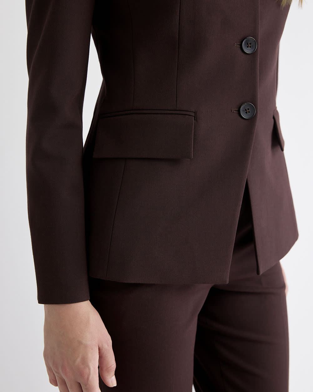 Three-Button Fitted Blazer rw&co Special Promo Price
