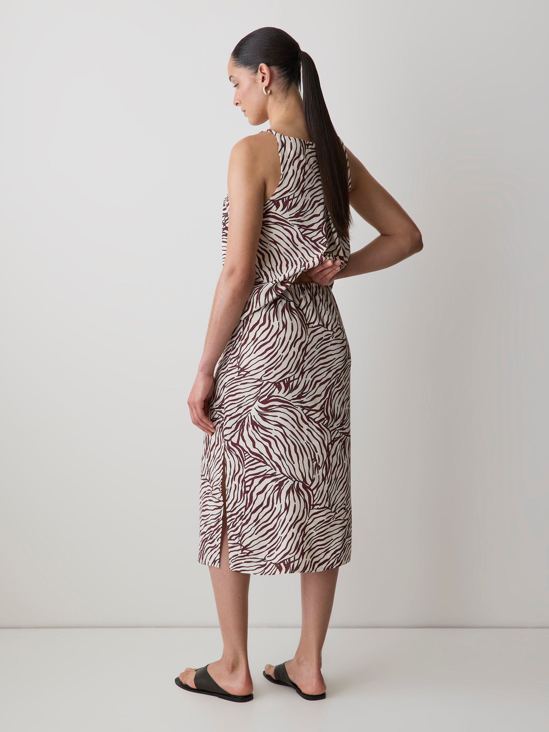 High-Rise Straight Midi Skirt rw&co Great Value Deal