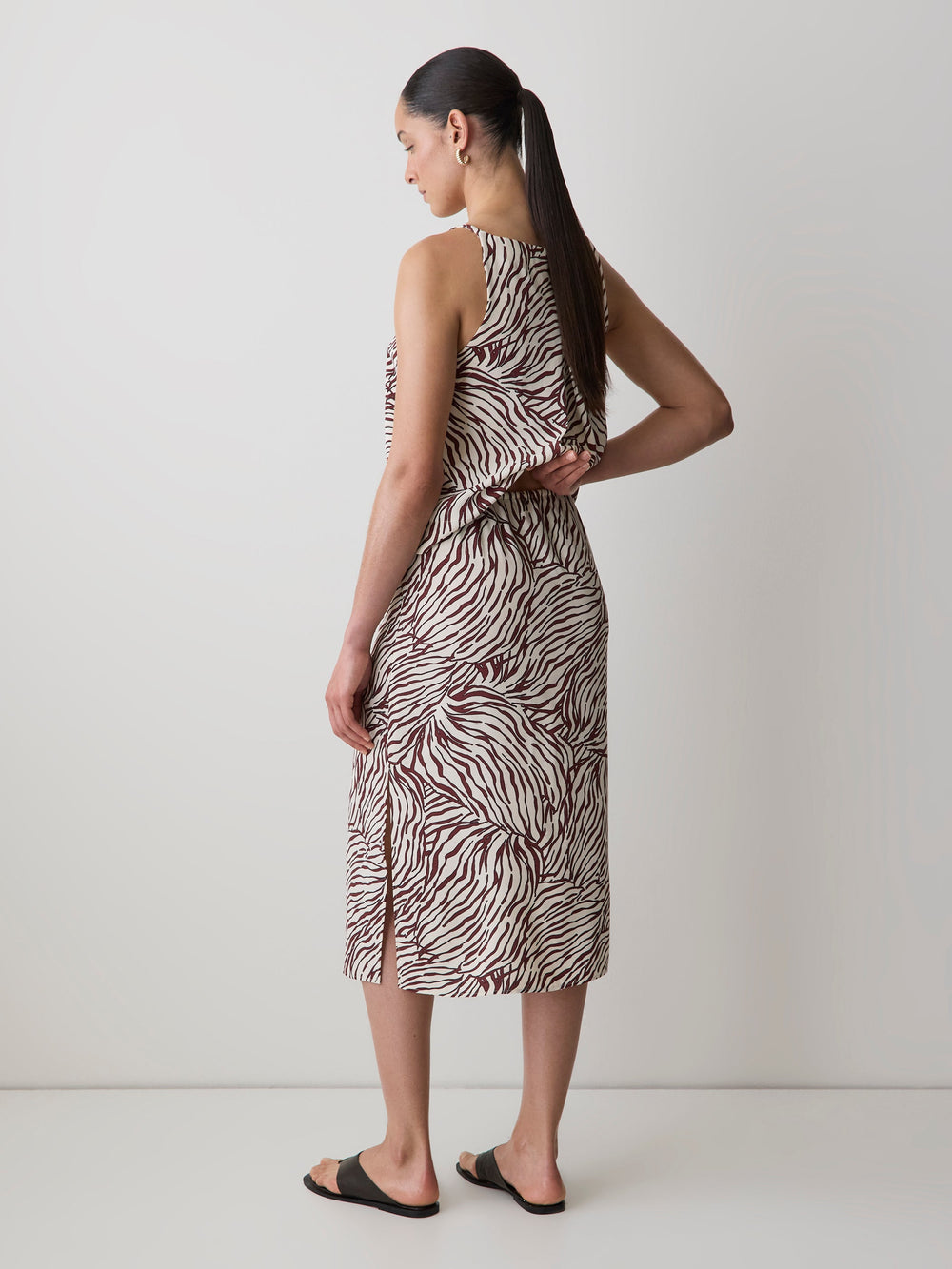 High-Rise Straight Midi Skirt rw&co Great Value Deal