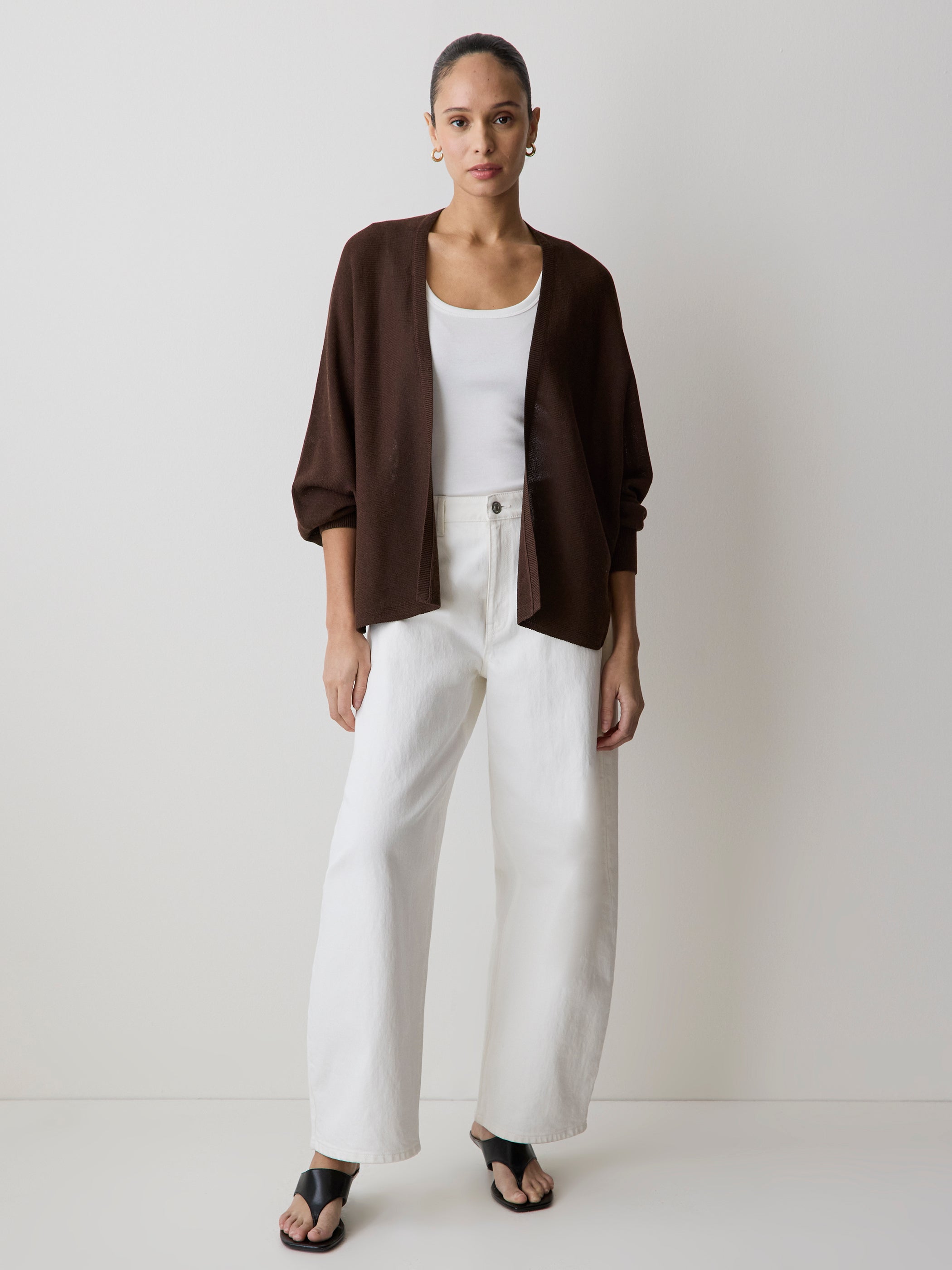 Long-Sleeve Cape Cardigan rw&co Limited Time Discount