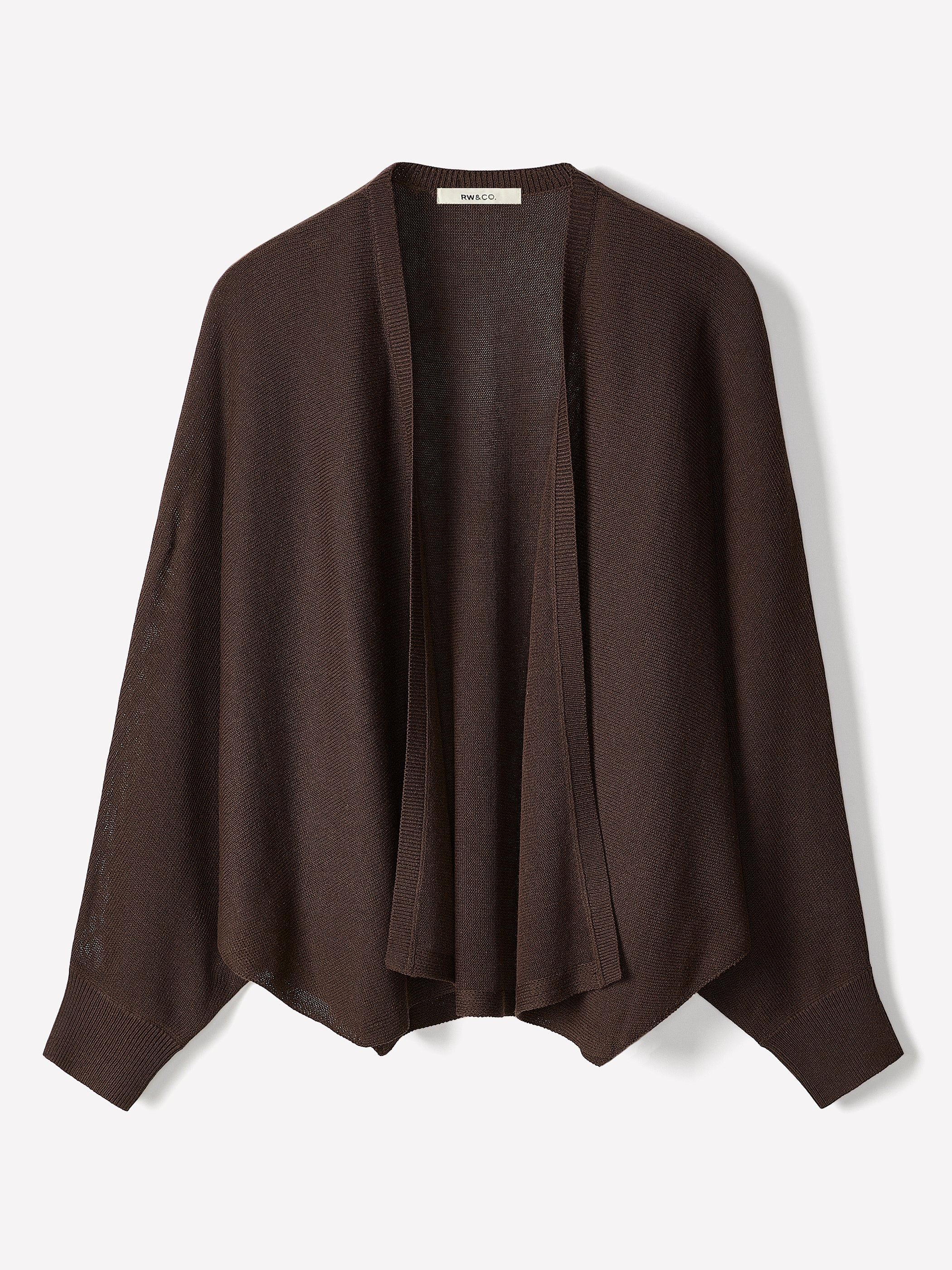 Long-Sleeve Cape Cardigan rw&co Limited Time Discount