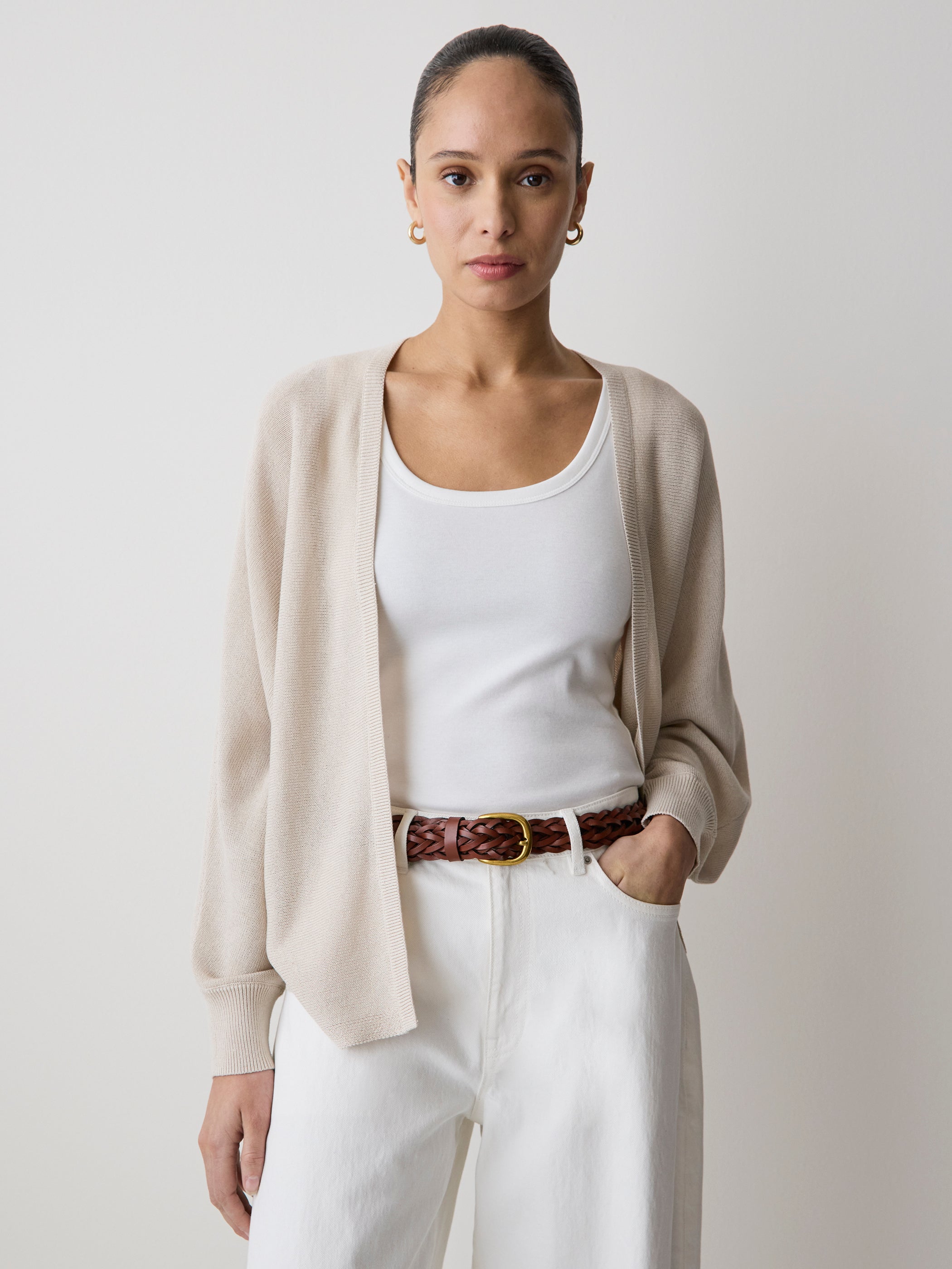 Long-Sleeve Cape Cardigan rw&co Limited Time Discount