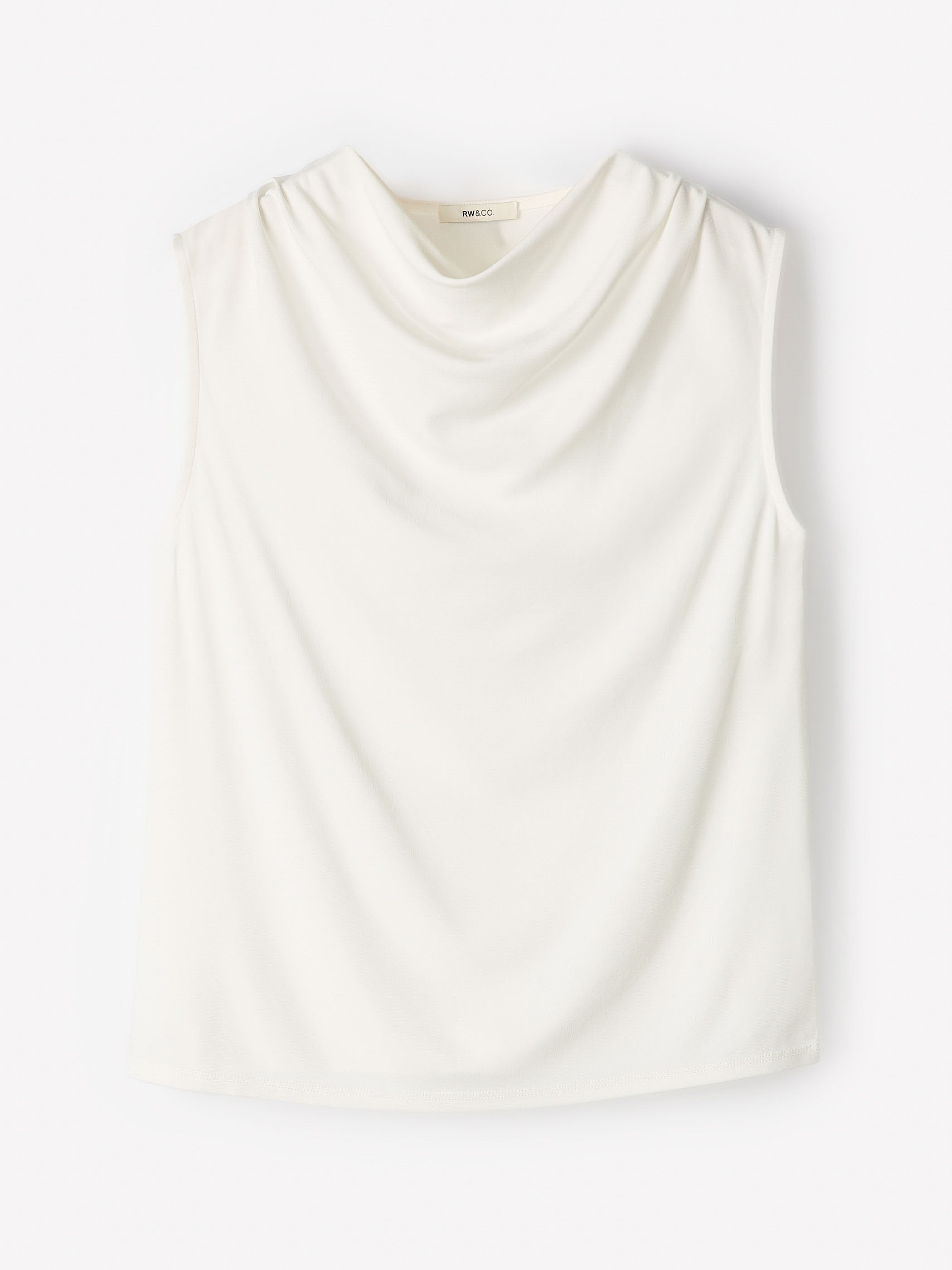 Sleeveless Top with Cowl Neckline rw&co Special Offer
