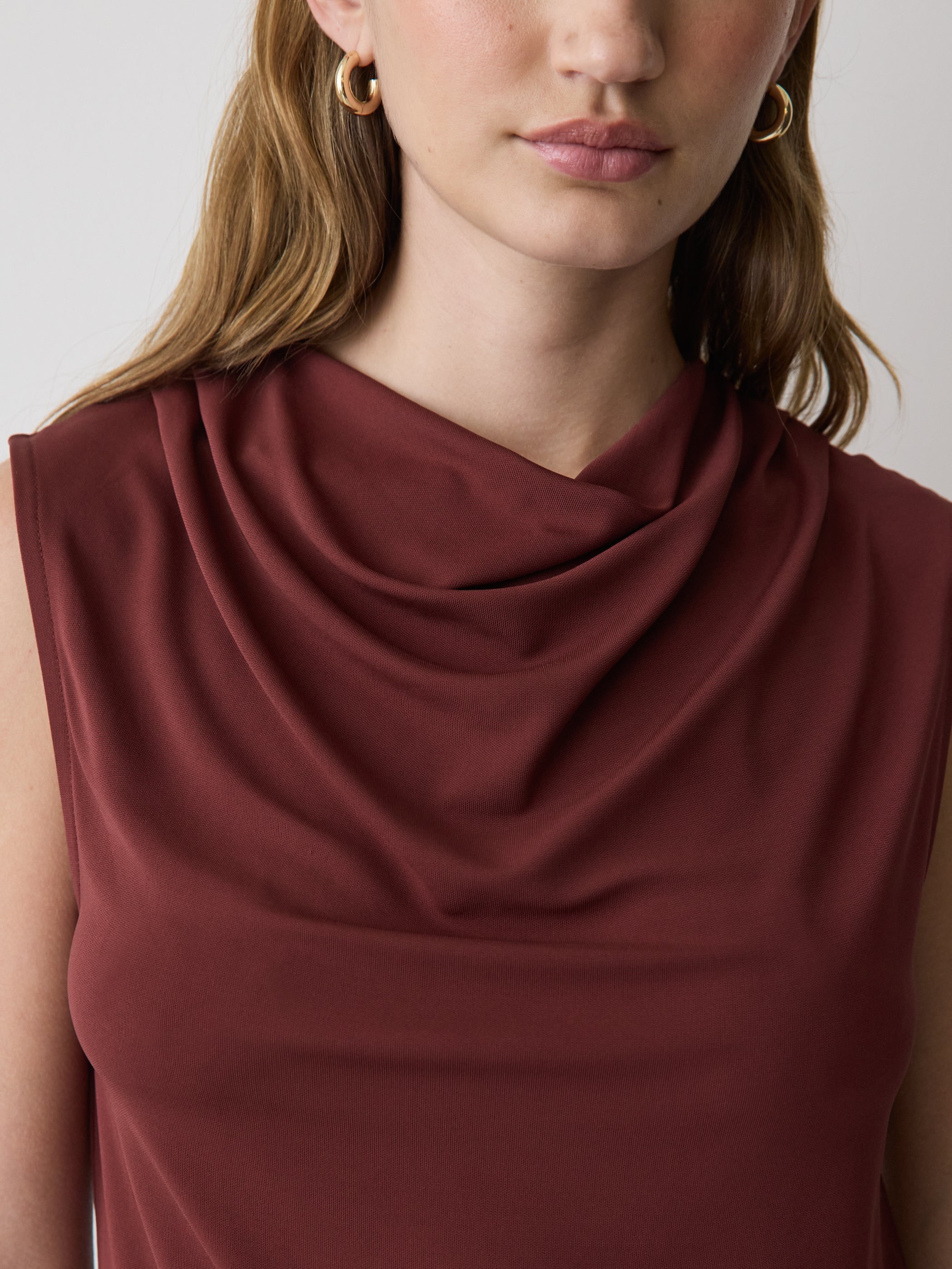 Sleeveless Top with Cowl Neckline rw&co Special Offer