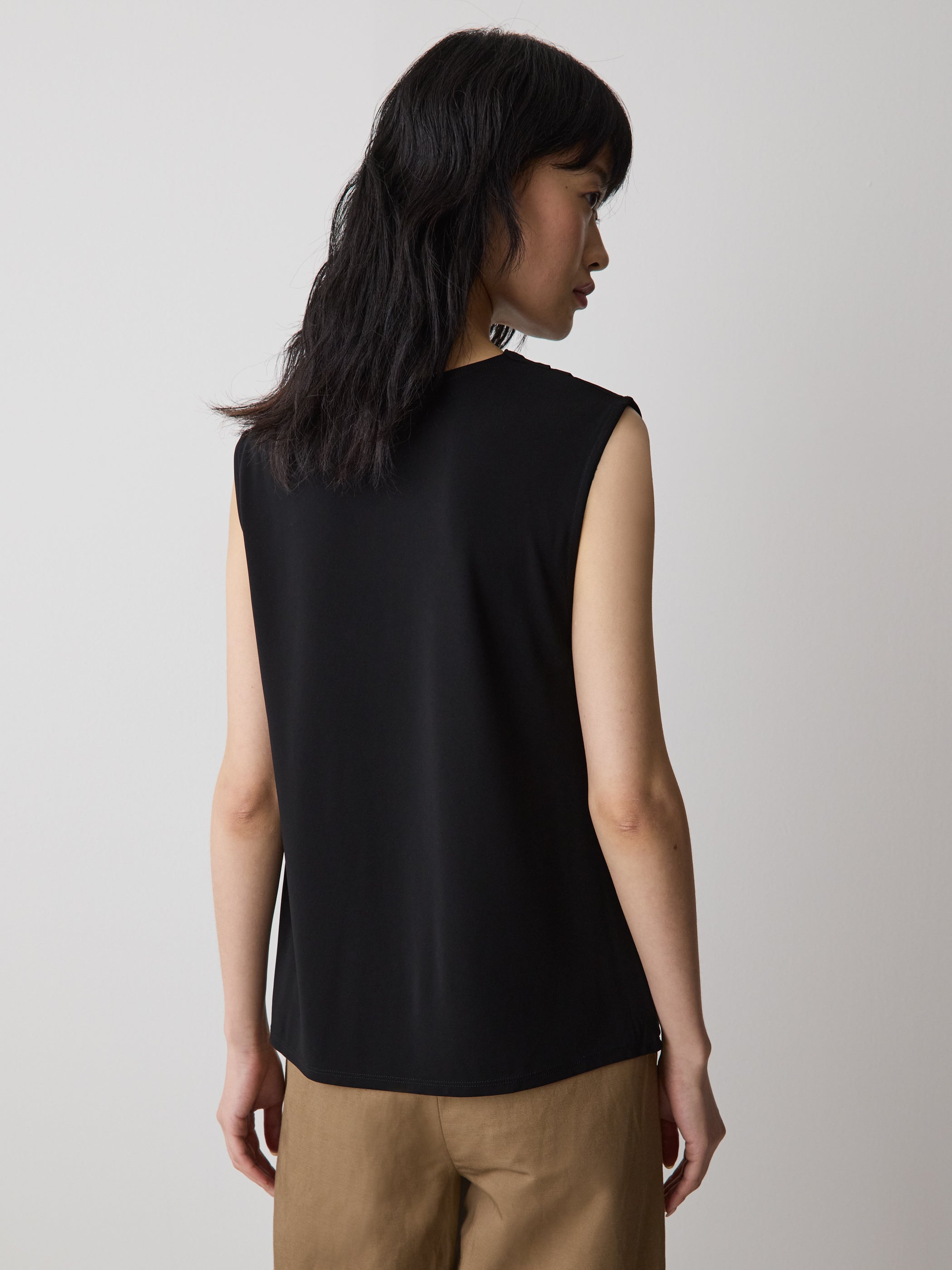 Sleeveless Top with Cowl Neckline rw&co Special Offer