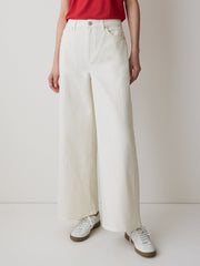 High-Rise Wide-Leg Cropped Jeans rw&co Great Value Deal