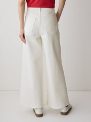 High-Rise Wide-Leg Cropped Jeans rw&co Great Value Deal