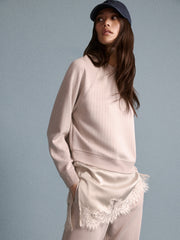 Long-Raglan-Sleeve Crew-Neck Top rw&co Limited Time Discount