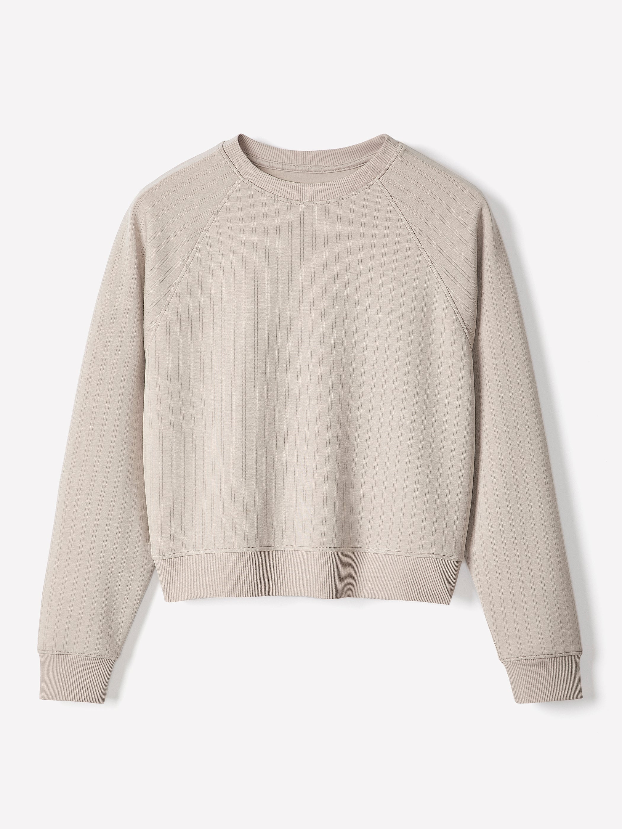 Long-Raglan-Sleeve Crew-Neck Top rw&co Limited Time Discount