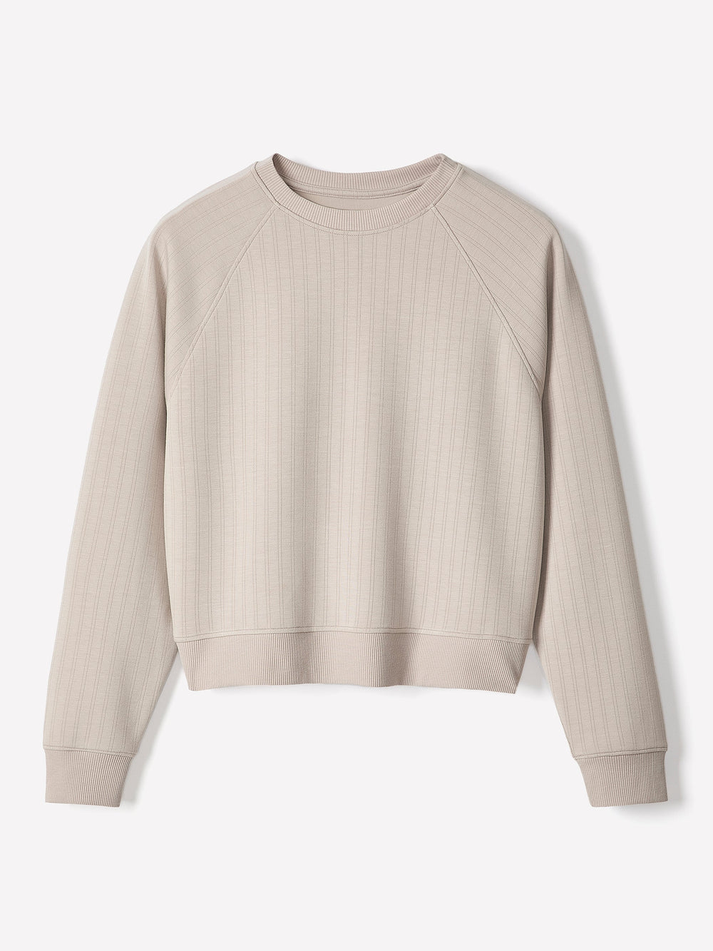 Long-Raglan-Sleeve Crew-Neck Top rw&co Limited Time Discount