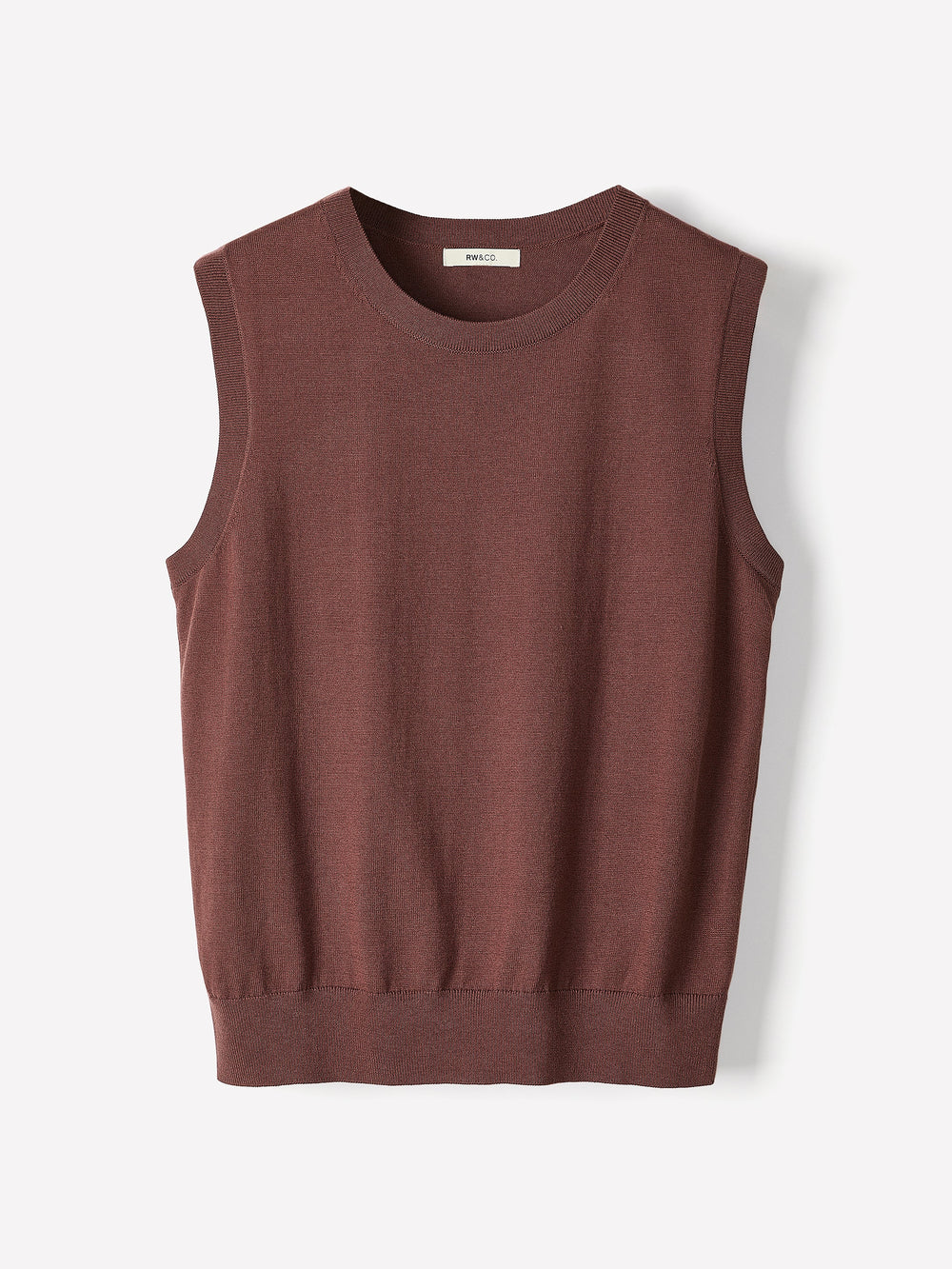 Sleeveless Scoop-Neck Sweater rw&co On Sale