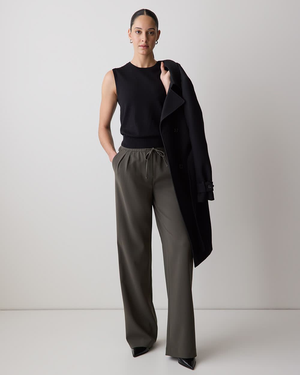 Sleeveless Scoop-Neck Sweater rw&co On Sale