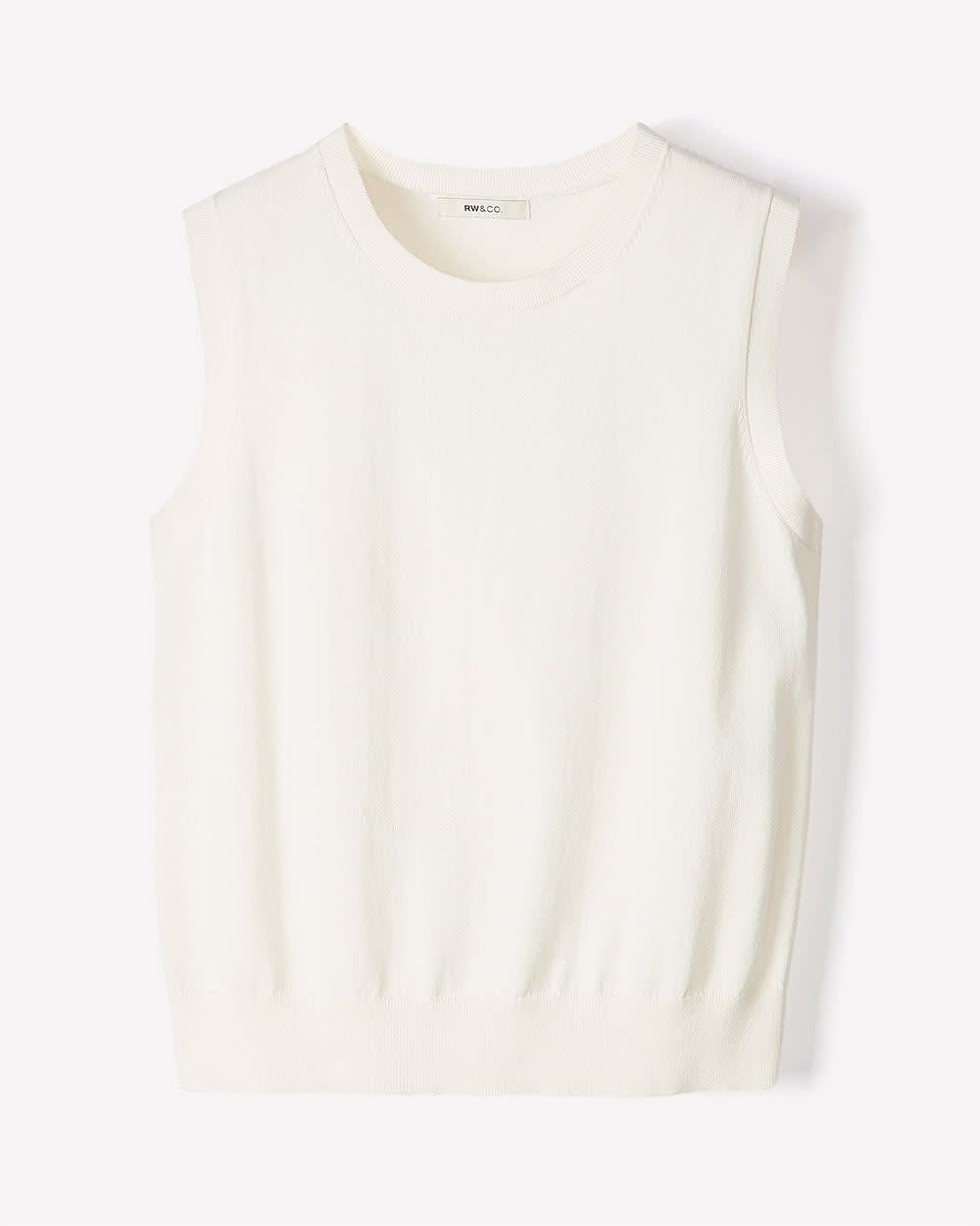Sleeveless Scoop-Neck Sweater rw&co On Sale