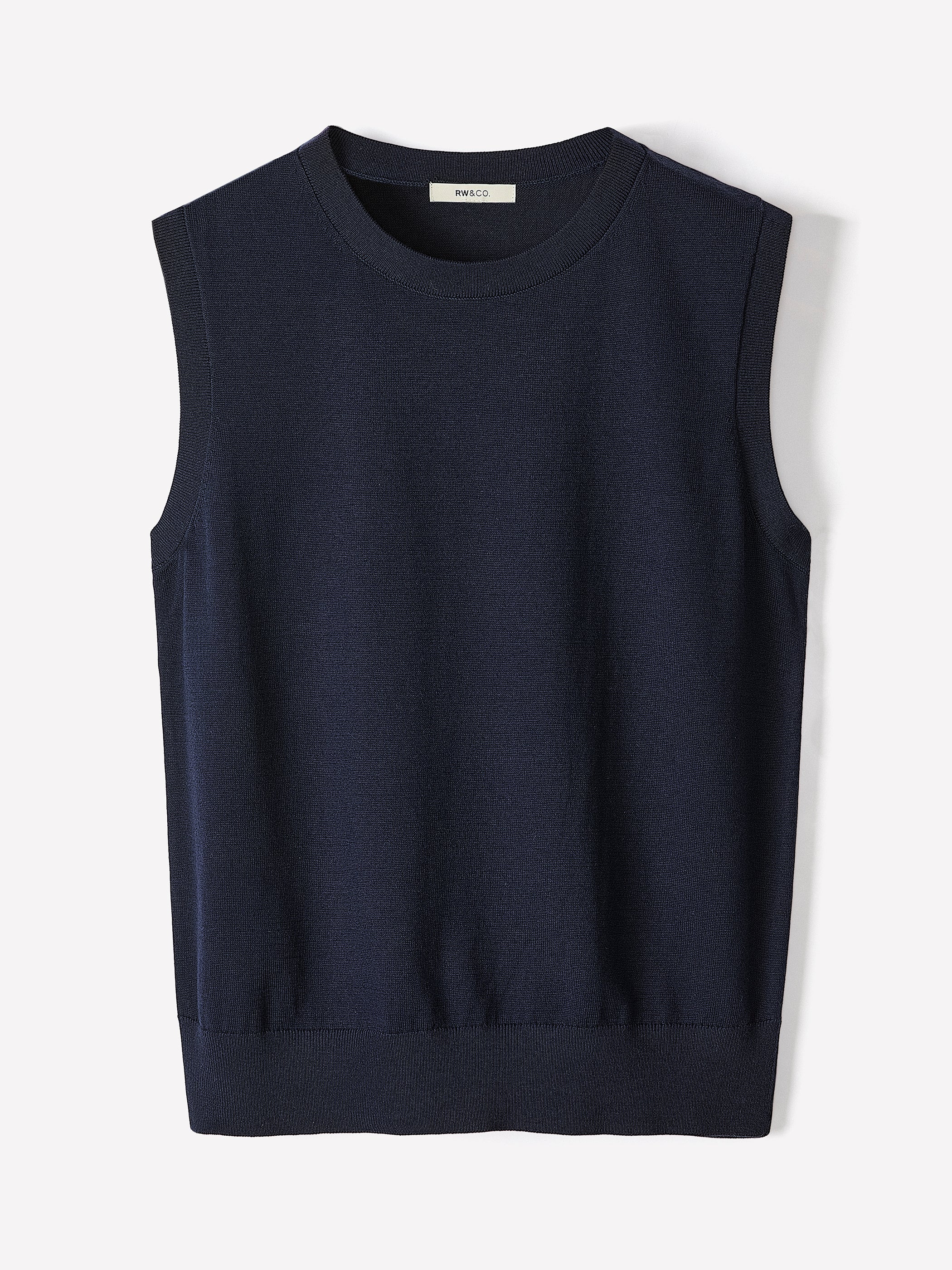 Sleeveless Scoop-Neck Sweater rw&co On Sale