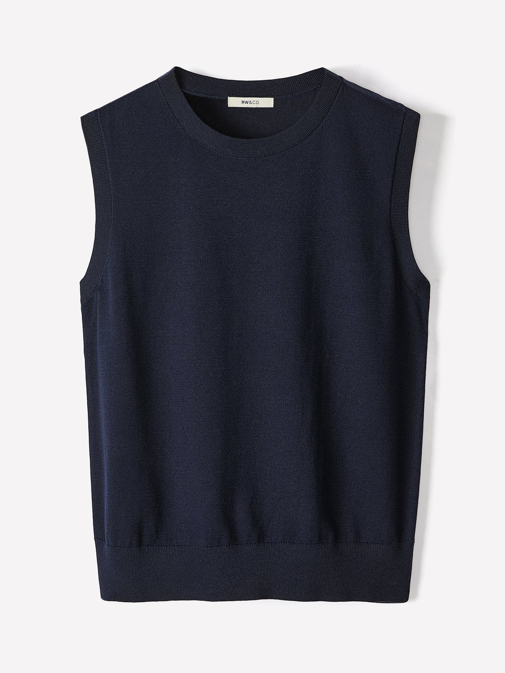 Sleeveless Scoop-Neck Sweater rw&co On Sale