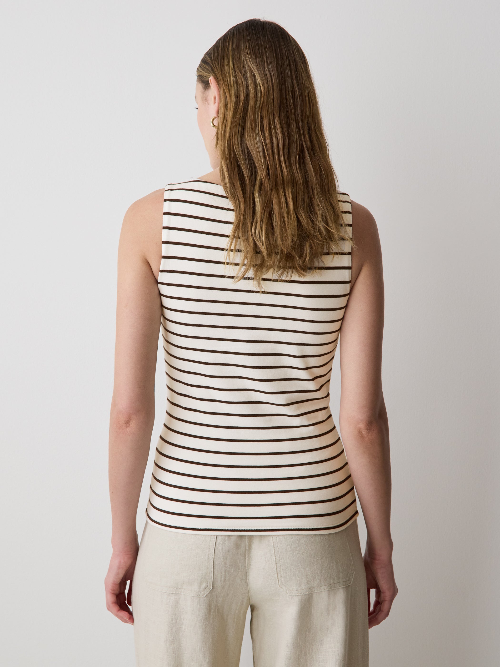 Organic Cotton Boat-Neck Cami rw&co Special Promo Price