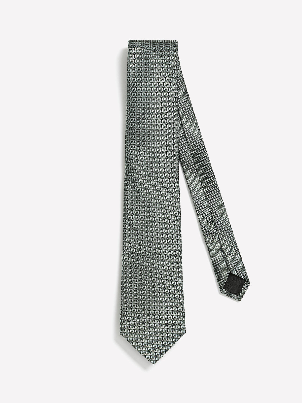 Mint Regular Tie with Geometric Pattern rw&co Great Value Deal