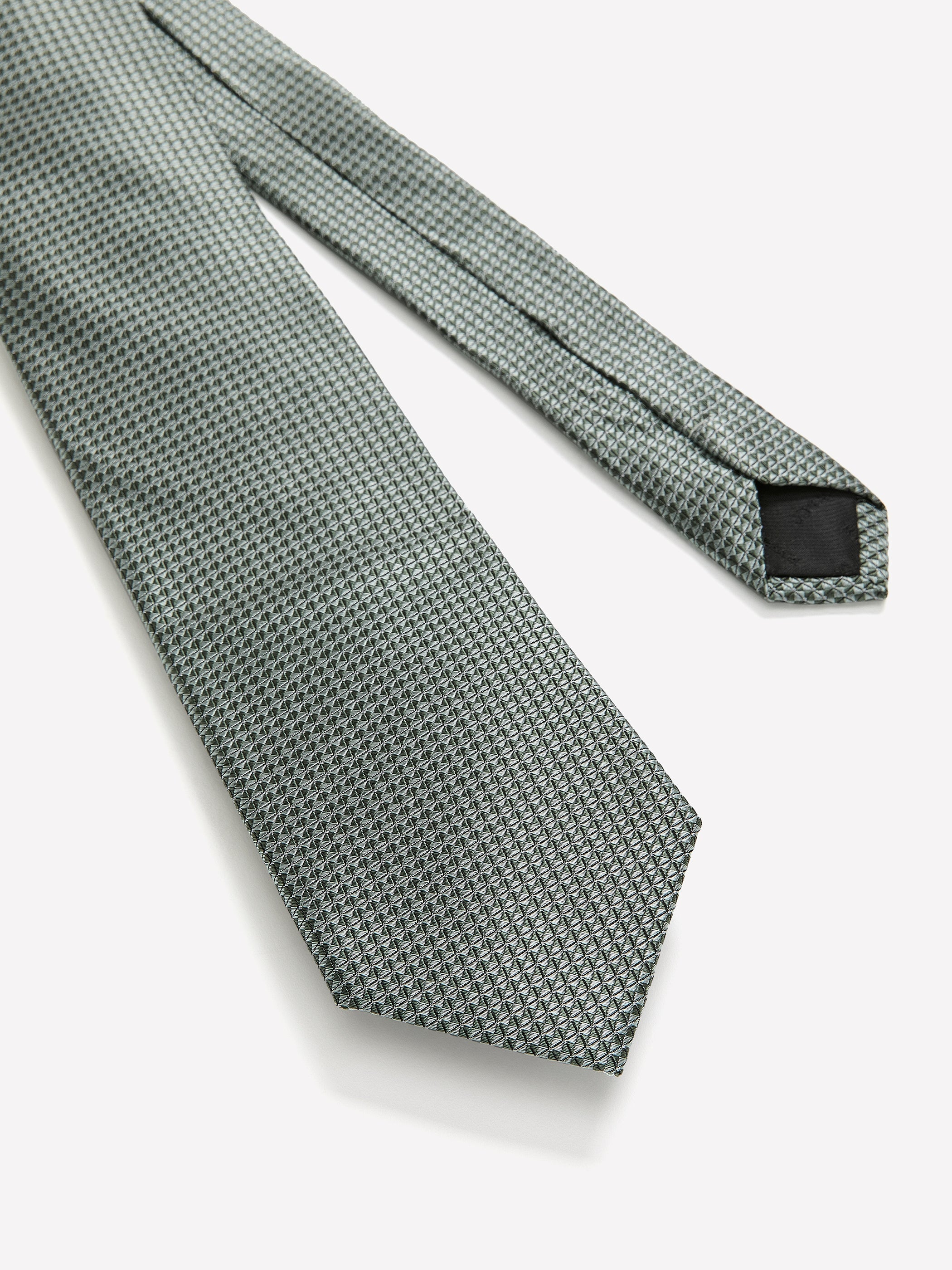 Mint Regular Tie with Geometric Pattern rw&co Great Value Deal