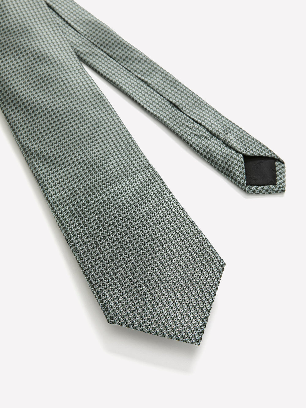 Mint Regular Tie with Geometric Pattern rw&co Great Value Deal