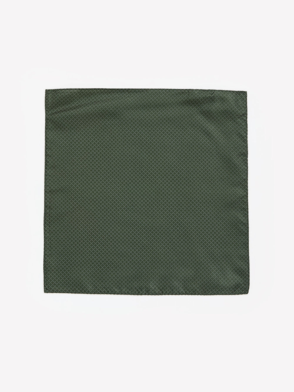Dark Green Handkerchief with Square Geometric Pattern rw&co On Sale