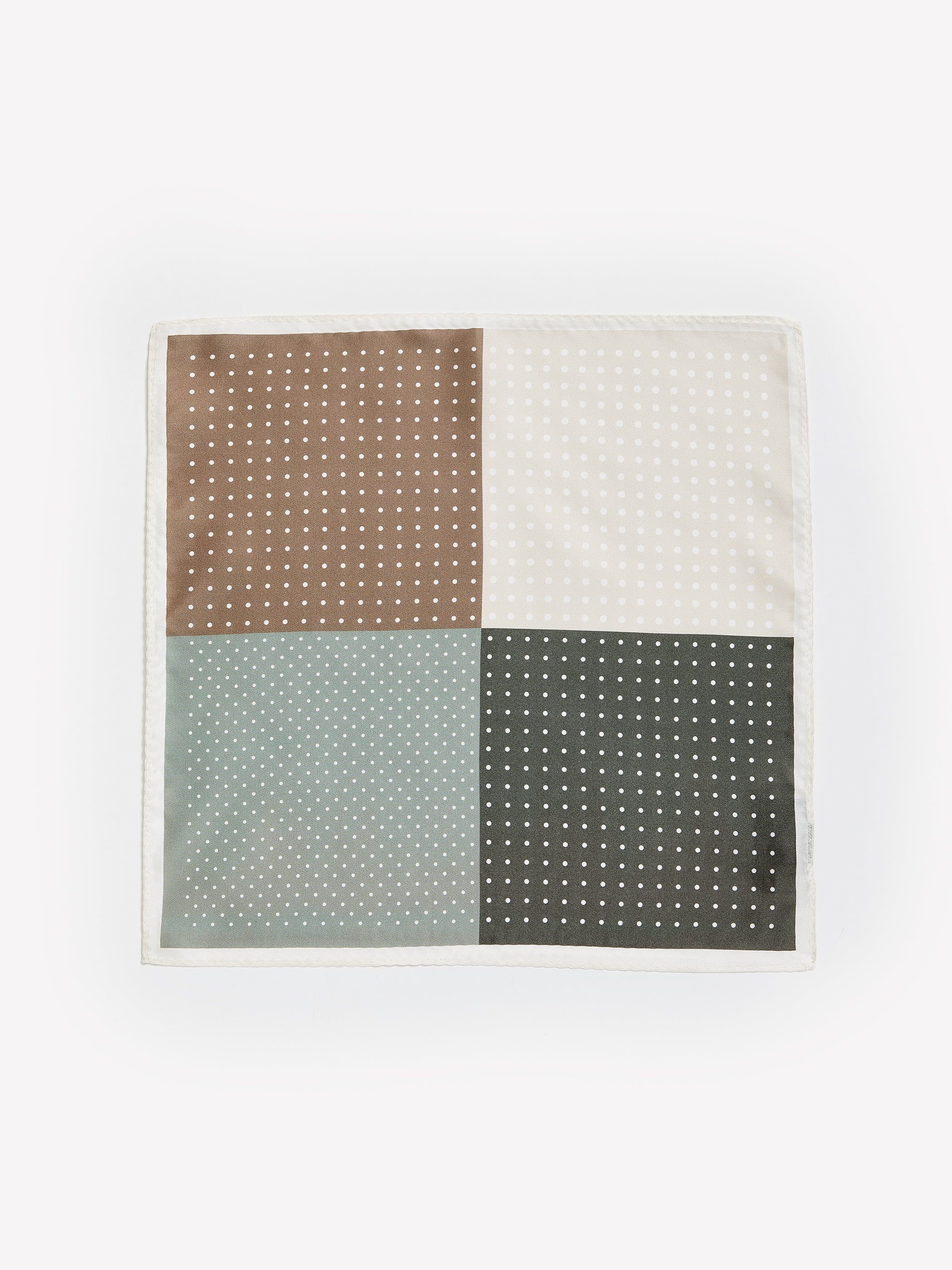 Dotted Four-Square Handkerchief rw&co Great Value Deal