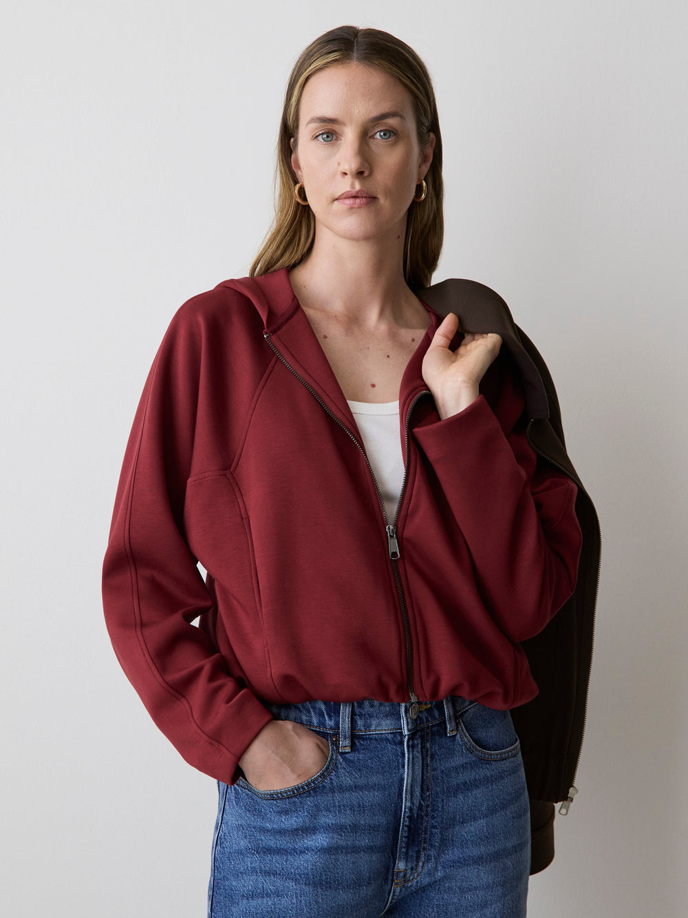 Hooded Ballon Cardigan rw&co Great Value Deal