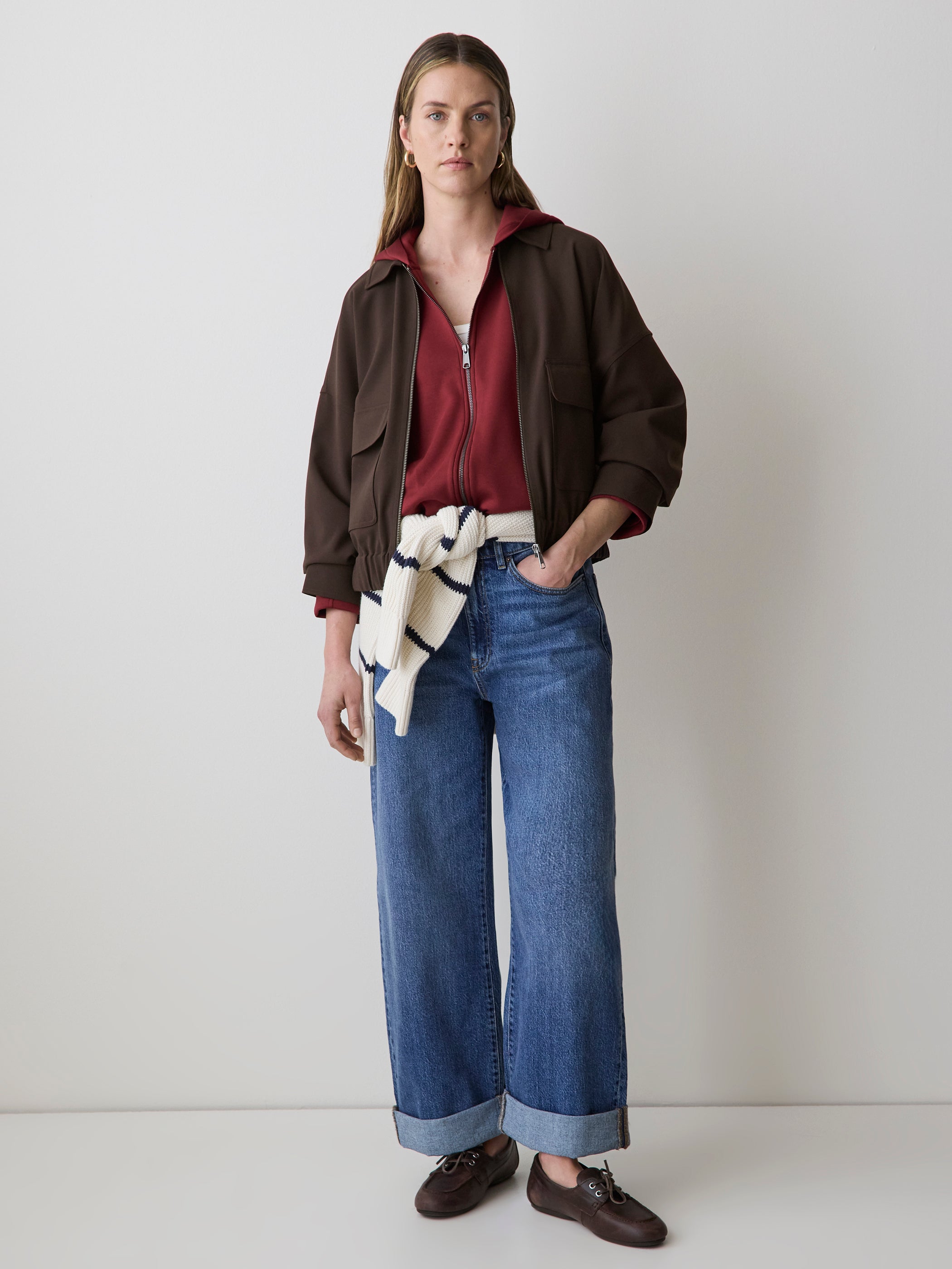 Hooded Ballon Cardigan rw&co Great Value Deal