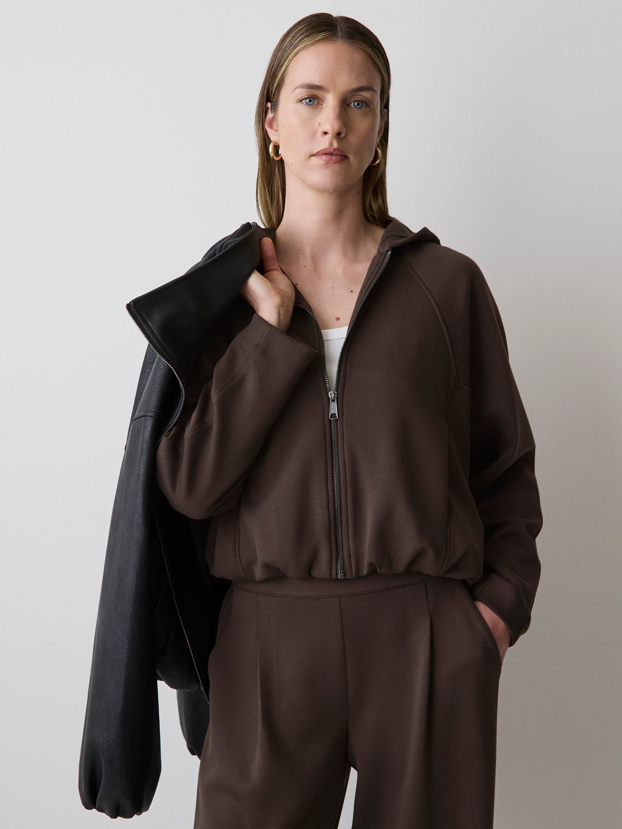 Hooded Ballon Cardigan rw&co Great Value Deal