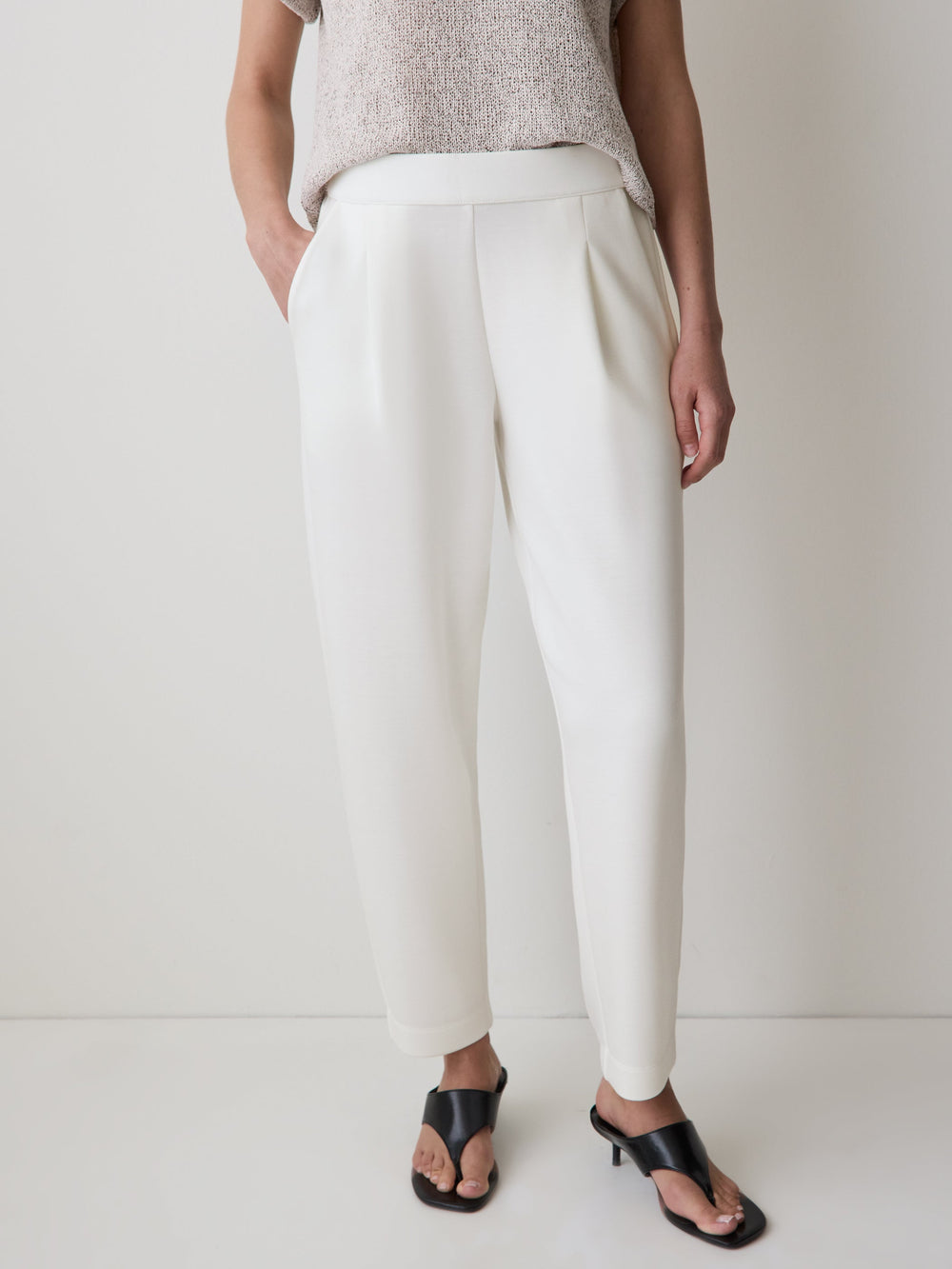Barrel-Leg Lounge Pant rw&co On Sale