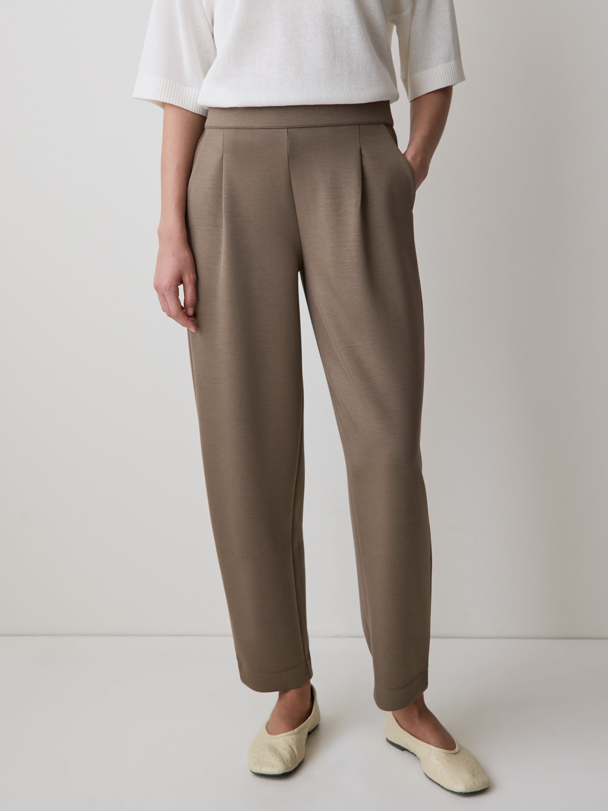 Barrel-Leg Lounge Pant rw&co On Sale
