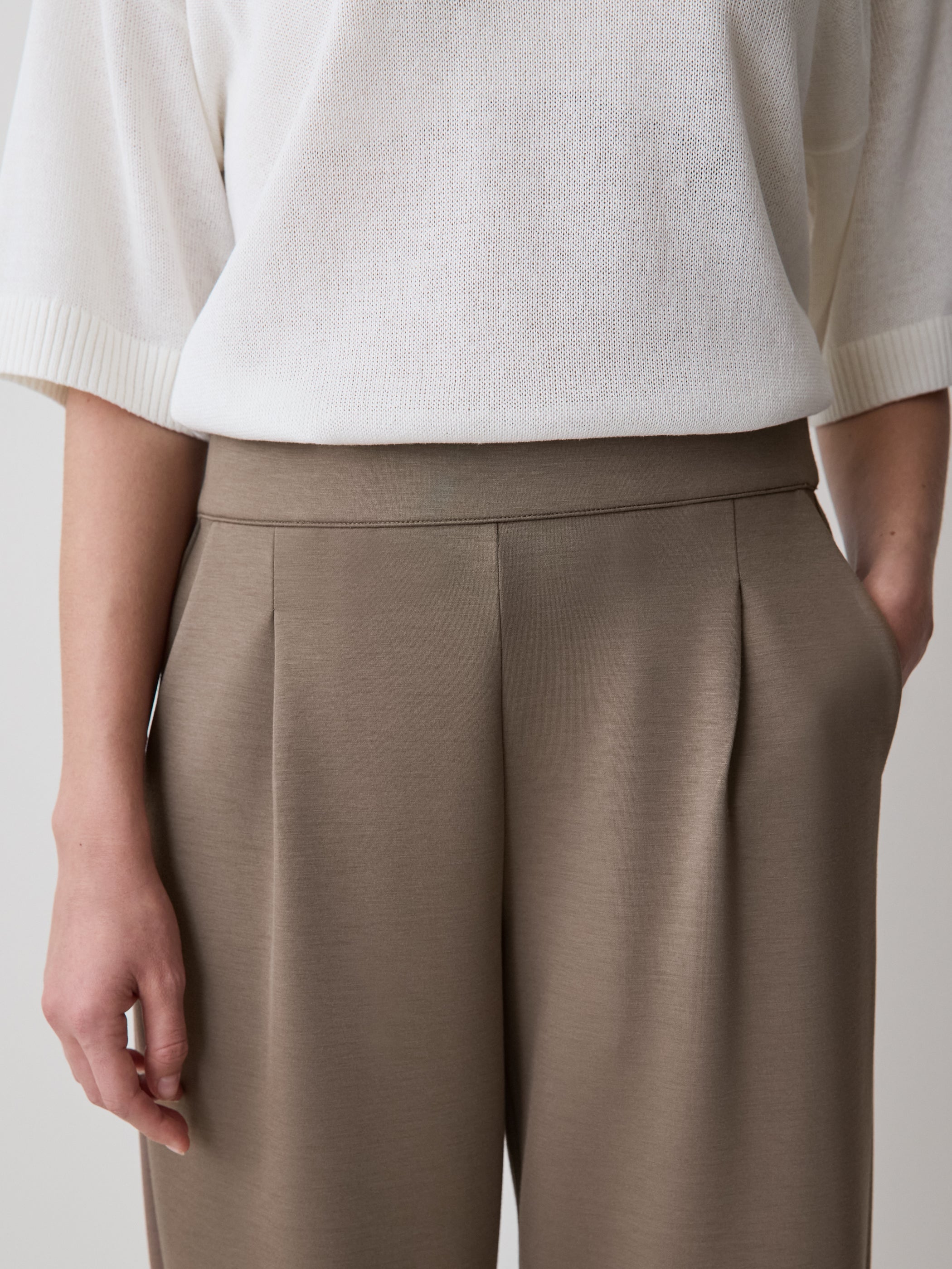 Barrel-Leg Lounge Pant rw&co On Sale