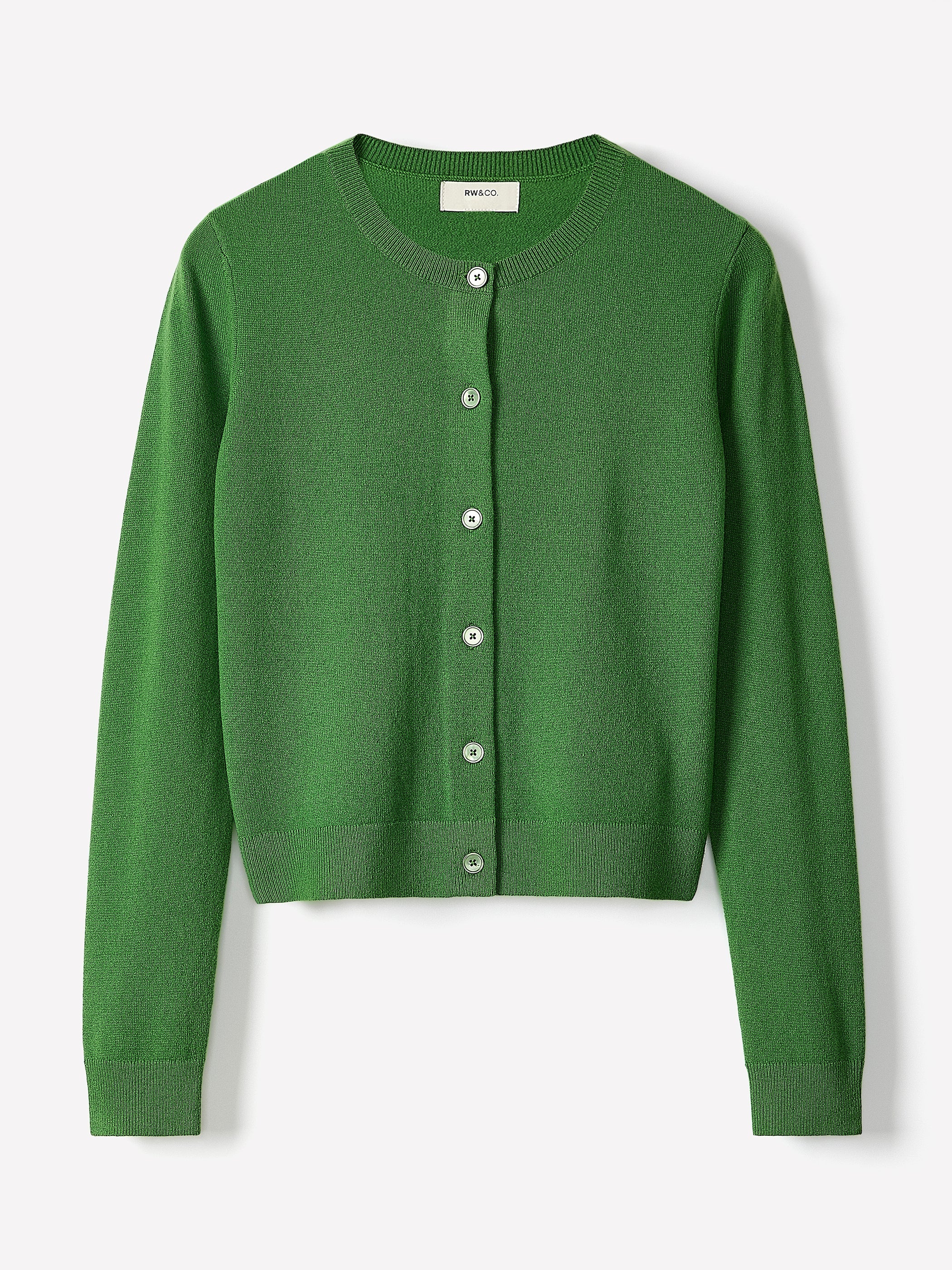 Merino Wool Button-Down Cardigan rw&co Special Offer