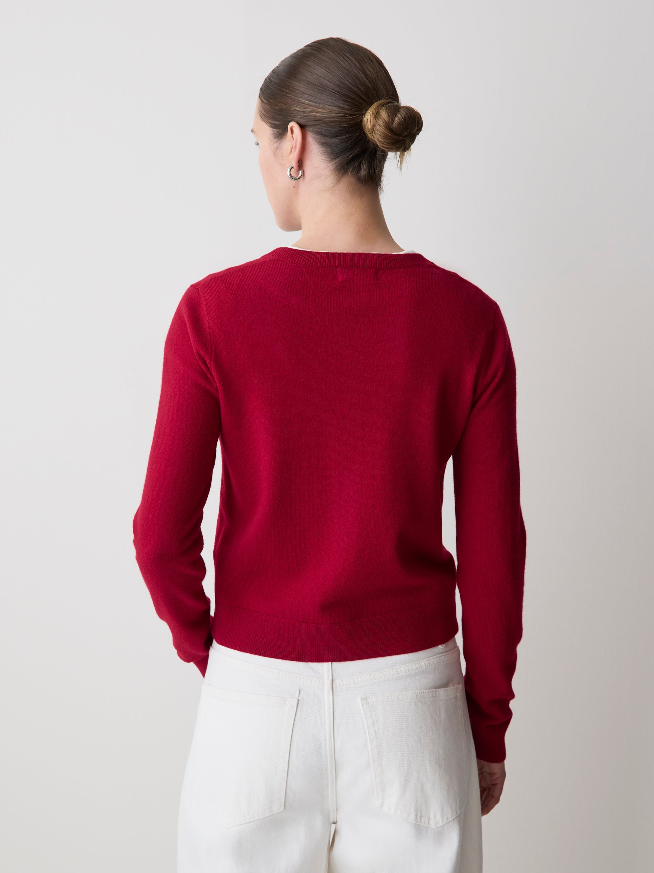 Merino Wool Button-Down Cardigan rw&co Special Offer