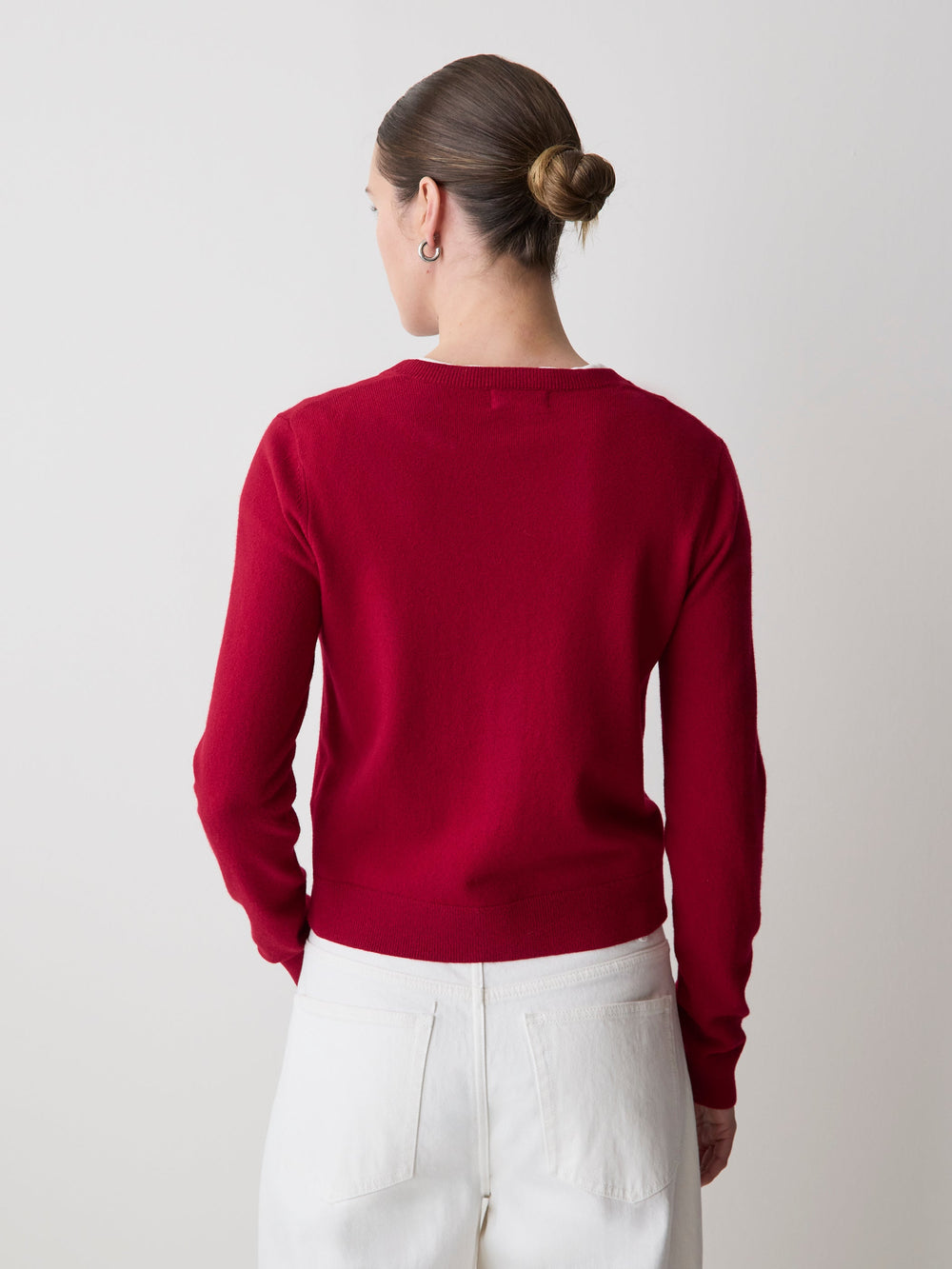 Merino Wool Button-Down Cardigan rw&co Special Offer