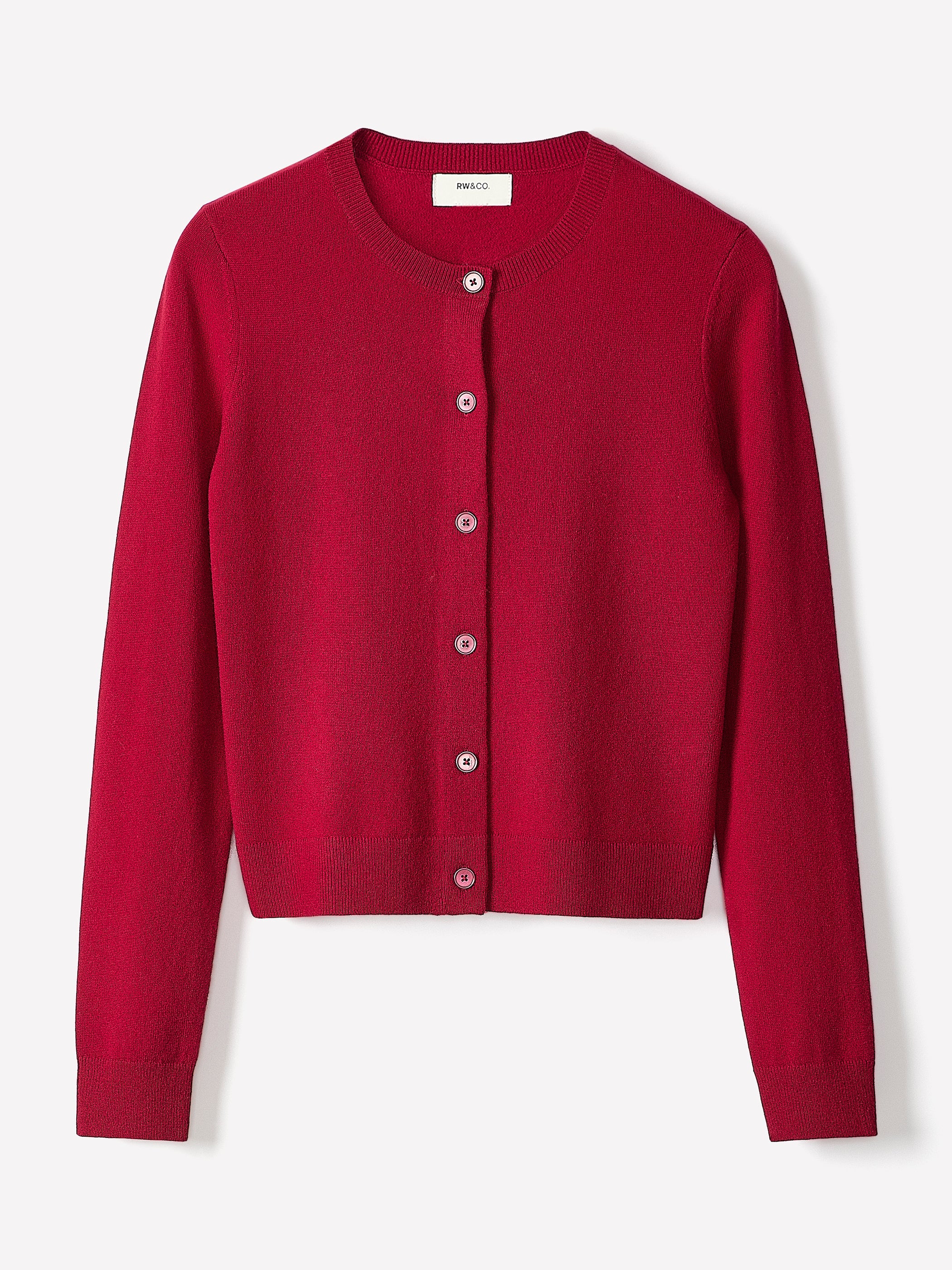 Merino Wool Button-Down Cardigan rw&co Special Offer