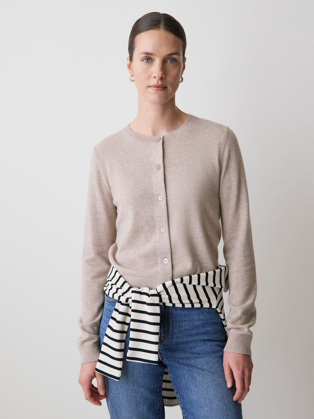 Merino Wool Button-Down Cardigan rw&co Special Offer