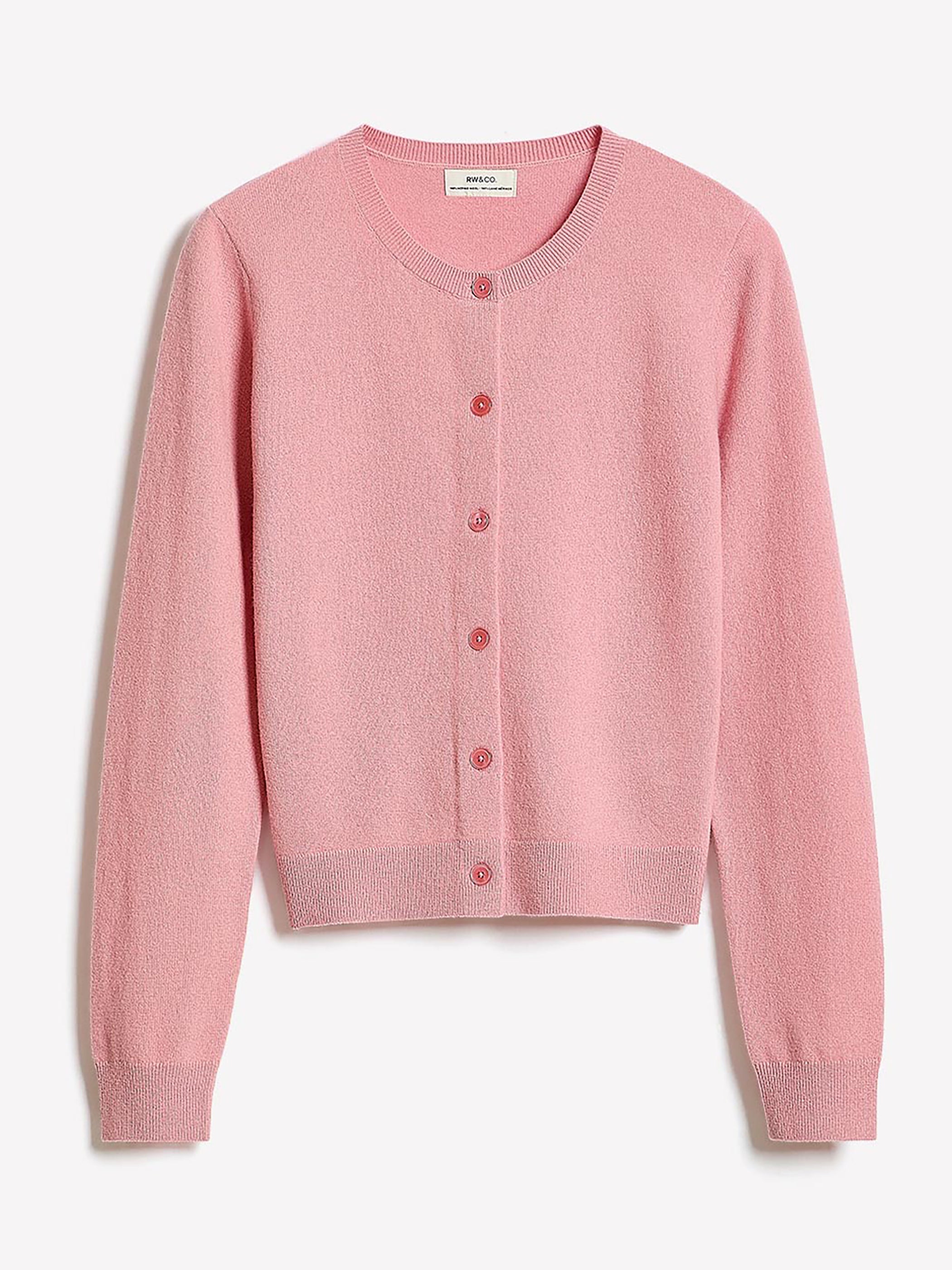 Merino Wool Button-Down Cardigan rw&co Special Offer