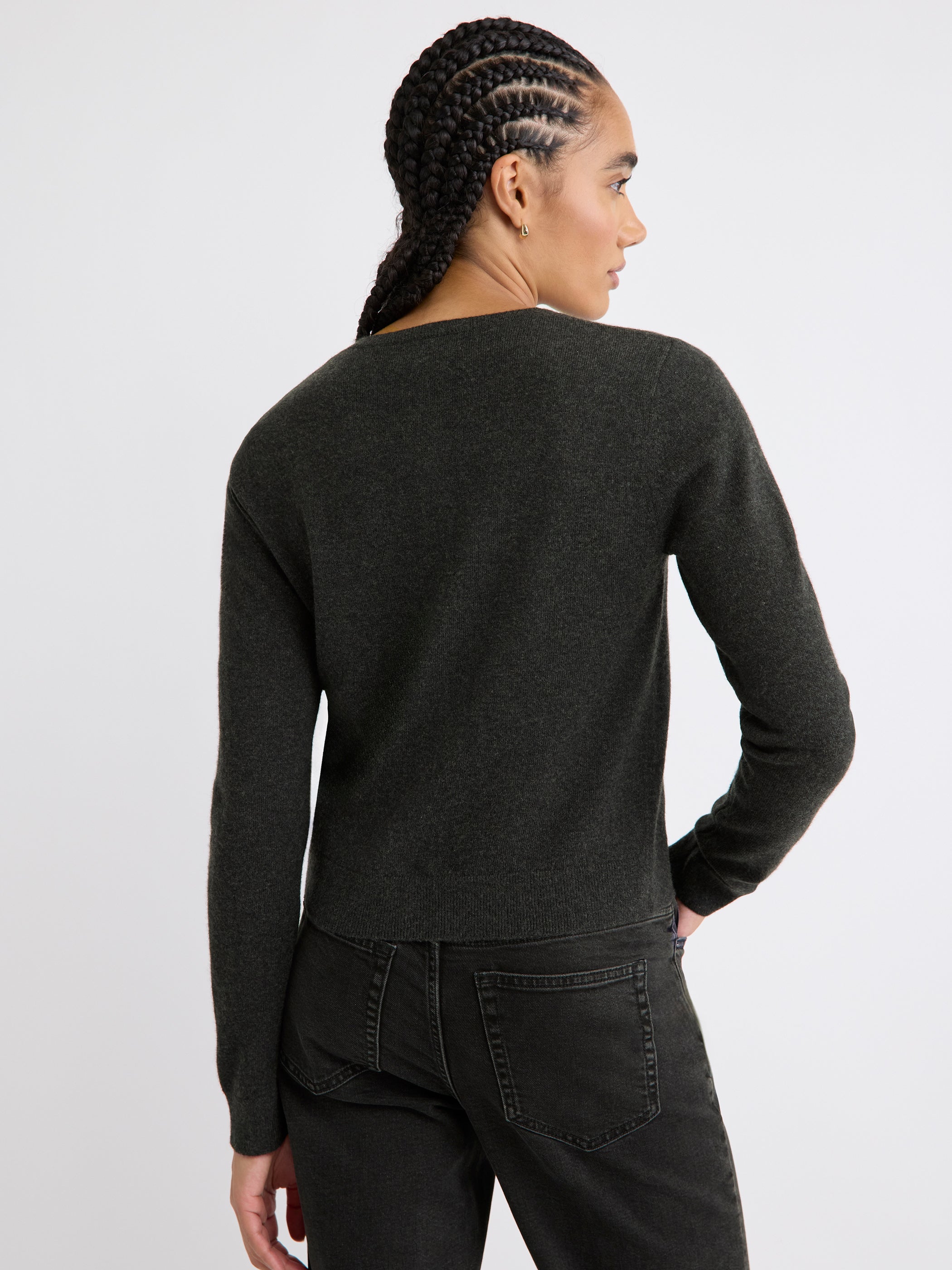 Merino Wool Button-Down Cardigan rw&co Special Offer