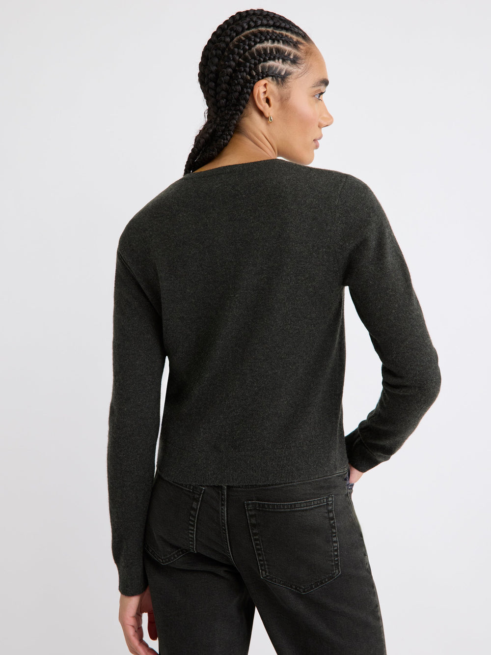 Merino Wool Button-Down Cardigan rw&co Special Offer