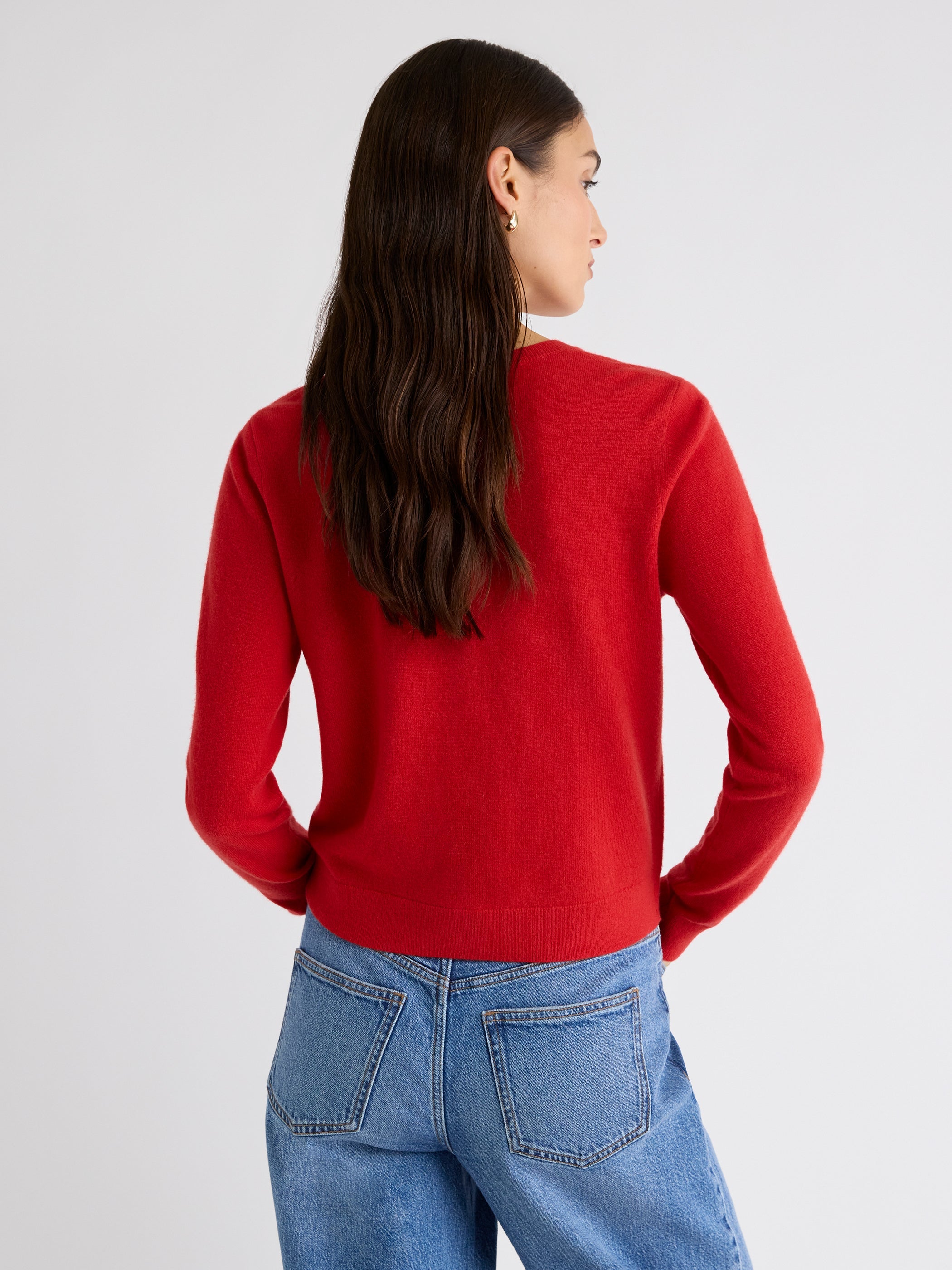 Merino Wool Button-Down Cardigan rw&co Special Offer