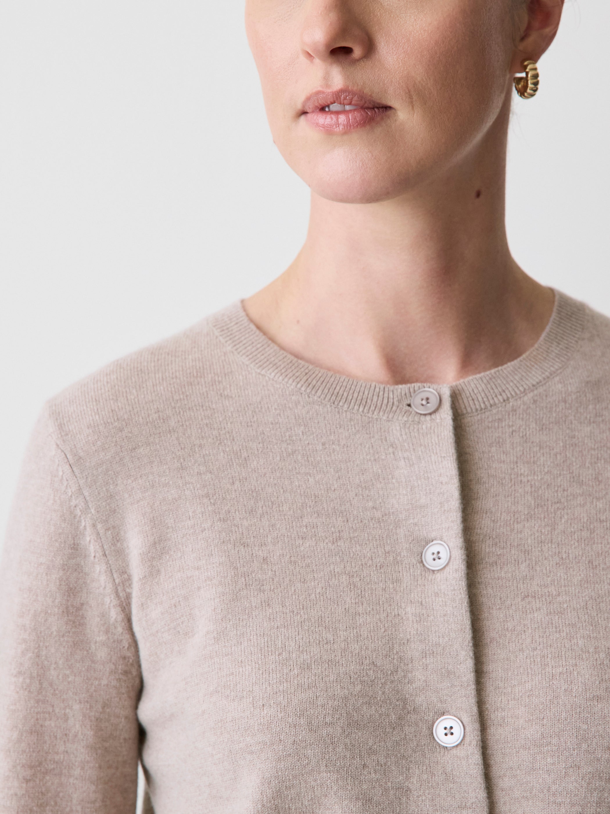 Merino Wool Button-Down Cardigan rw&co Special Offer