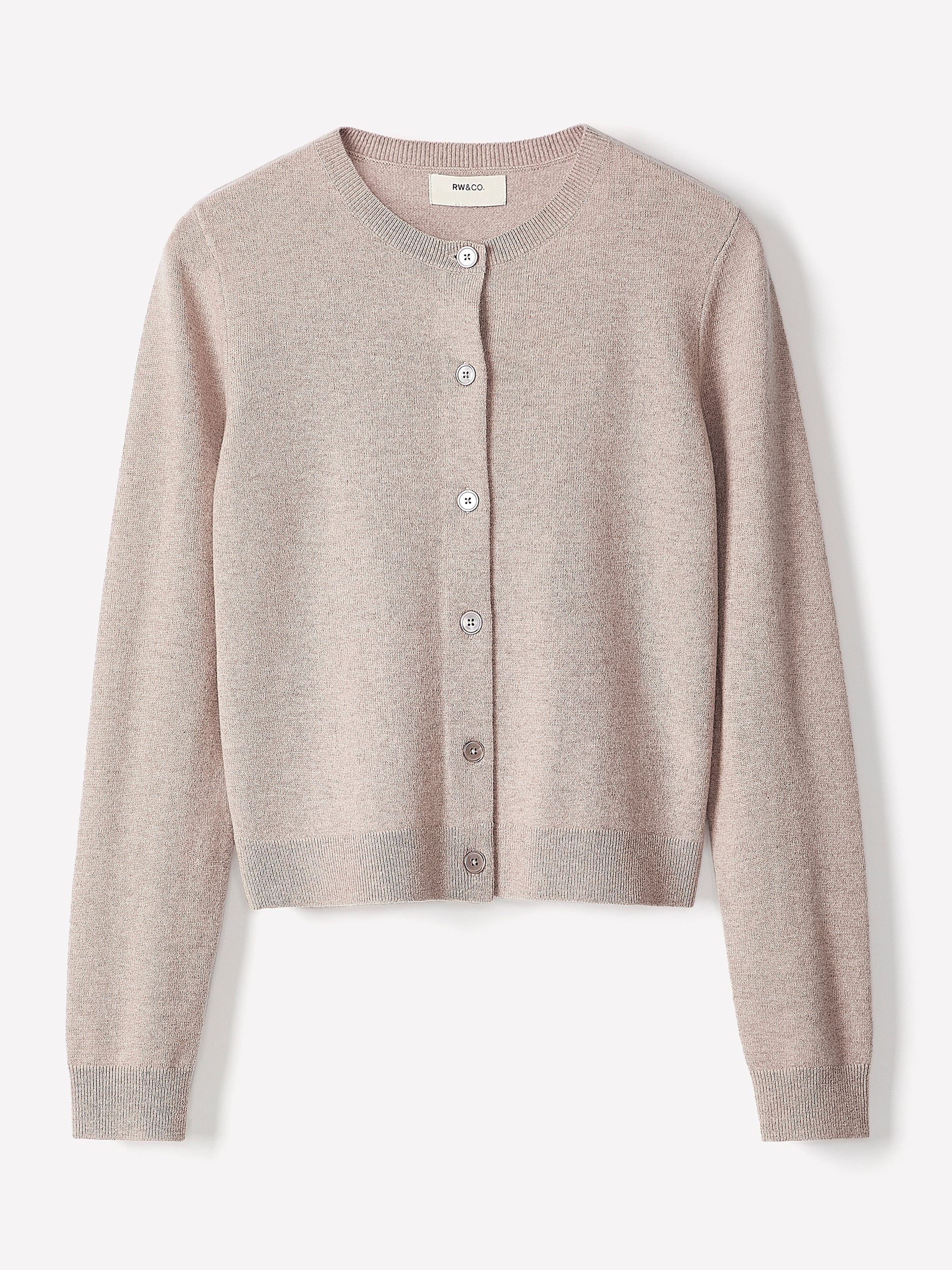 Merino Wool Button-Down Cardigan rw&co Special Offer