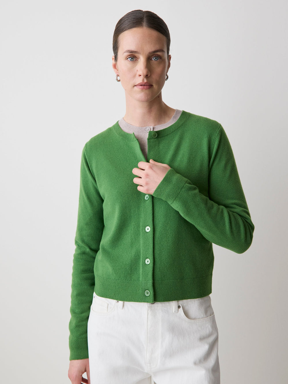 Merino Wool Button-Down Cardigan rw&co Special Offer