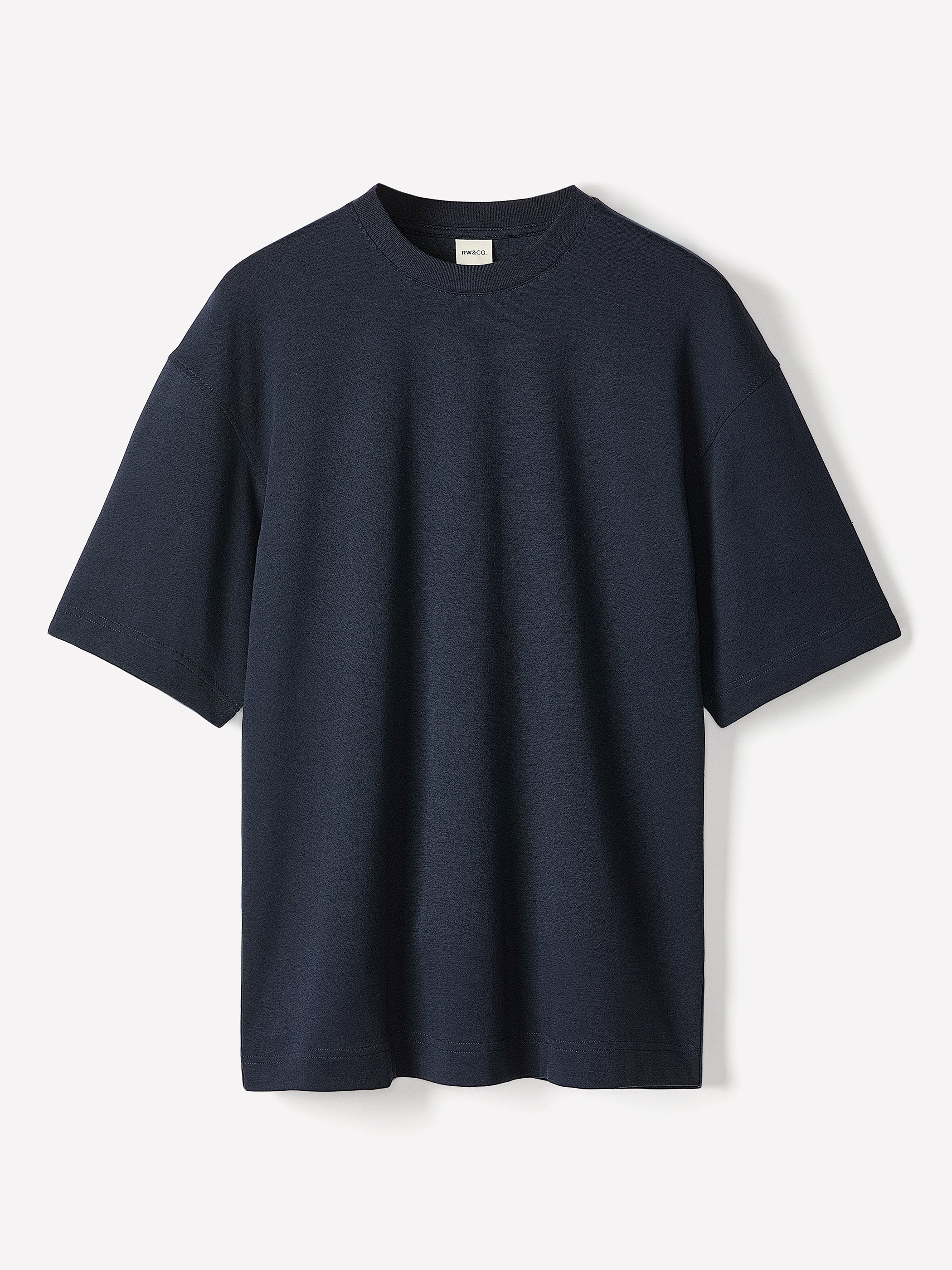 Oversized Short-Sleeve Crew-Neck Tee rw&co Great Value Deal