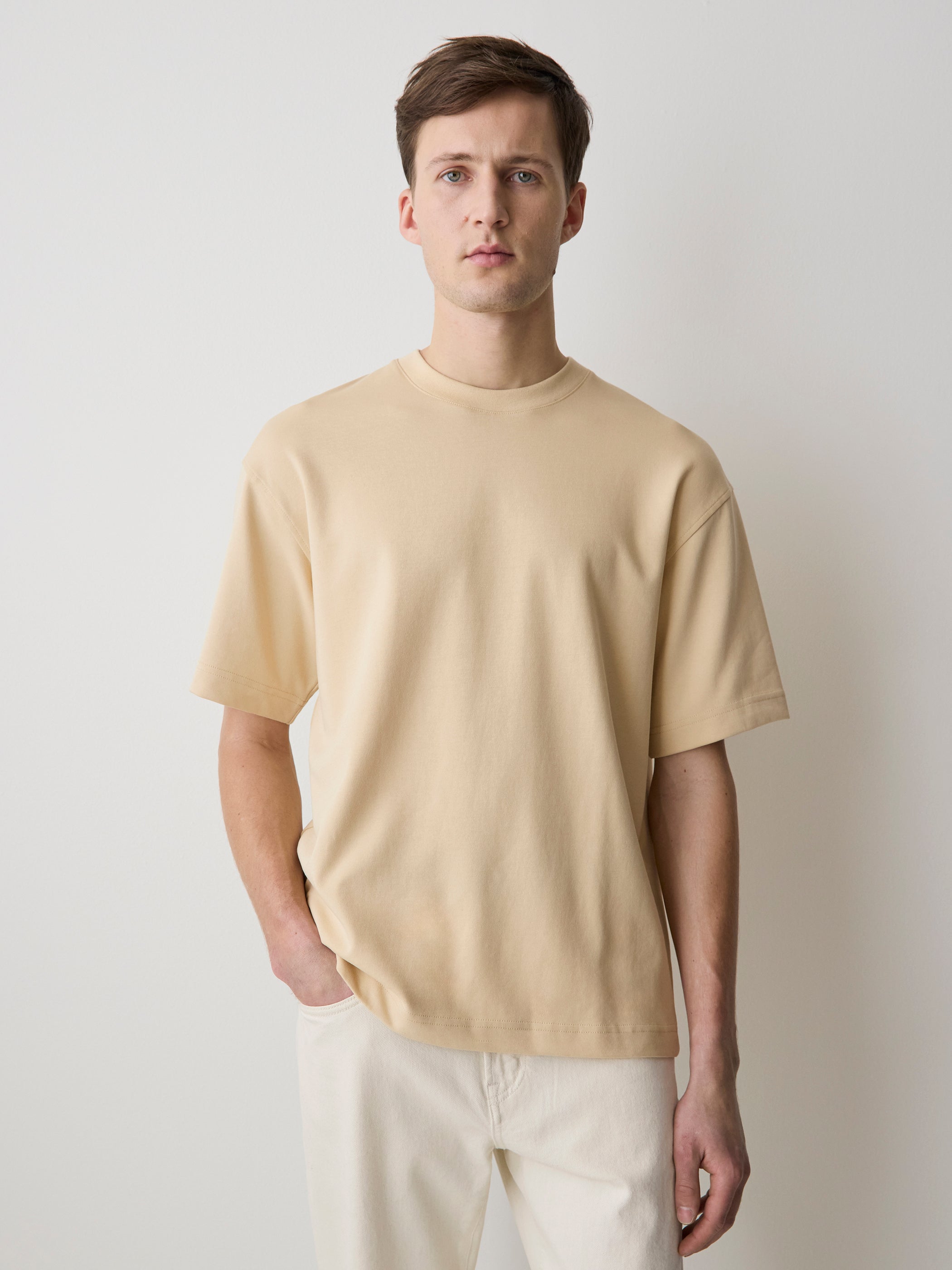 Oversized Short-Sleeve Crew-Neck Tee rw&co Great Value Deal
