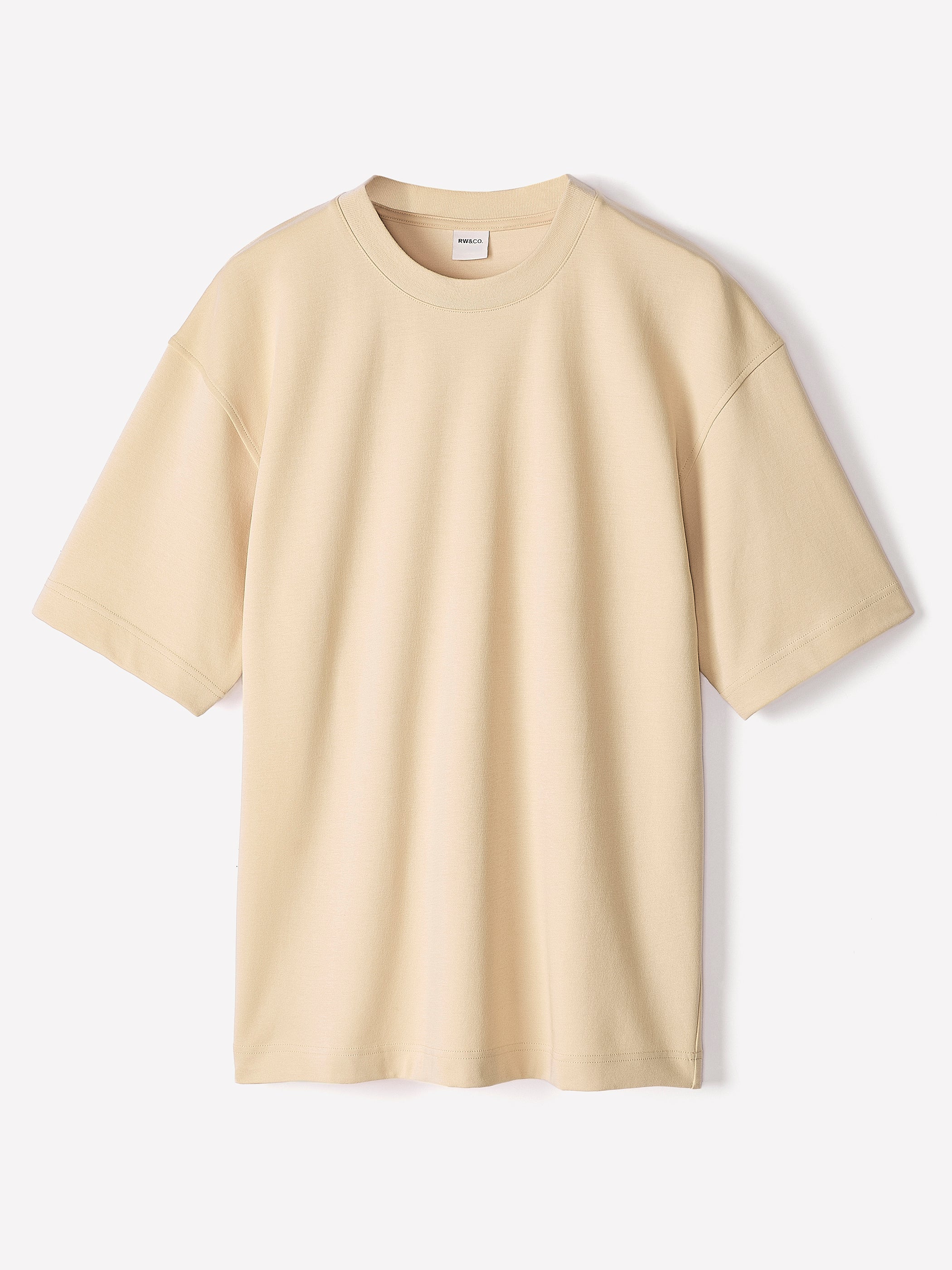 Oversized Short-Sleeve Crew-Neck Tee rw&co Great Value Deal