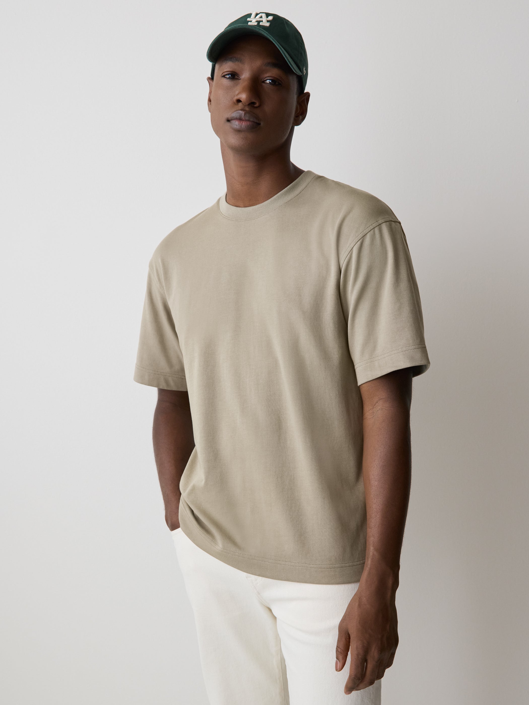 Oversized Short-Sleeve Crew-Neck Tee rw&co Great Value Deal