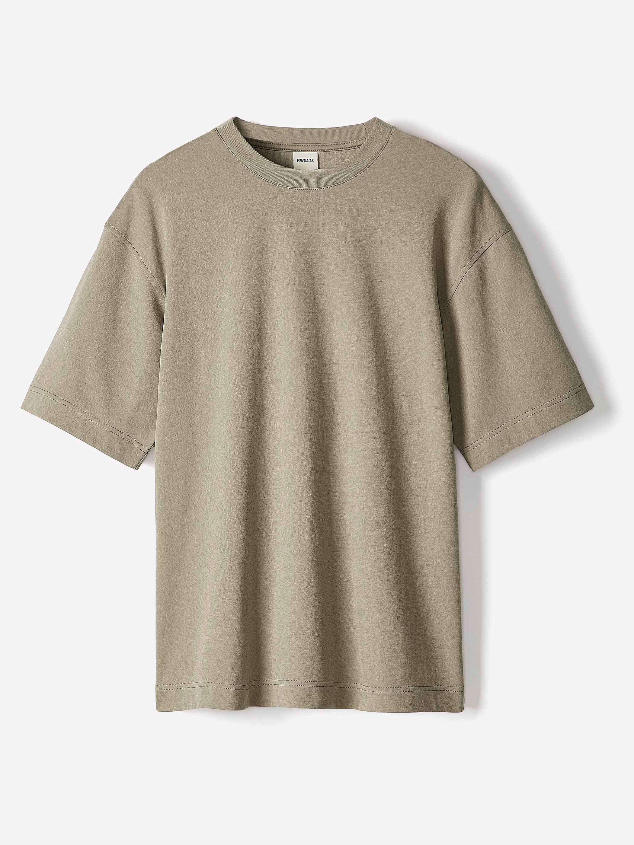 Oversized Short-Sleeve Crew-Neck Tee rw&co Great Value Deal