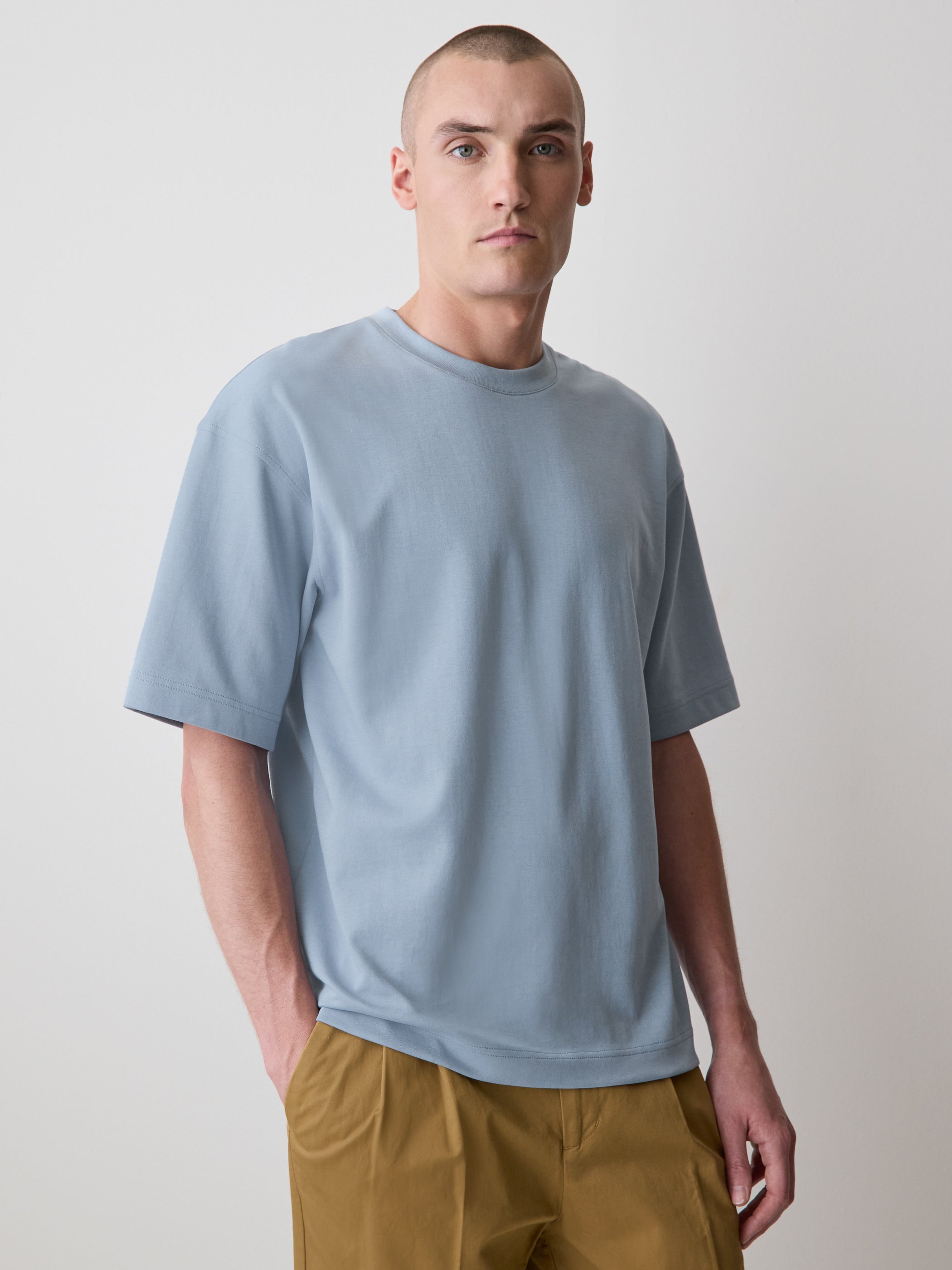 Oversized Short-Sleeve Crew-Neck Tee rw&co Great Value Deal
