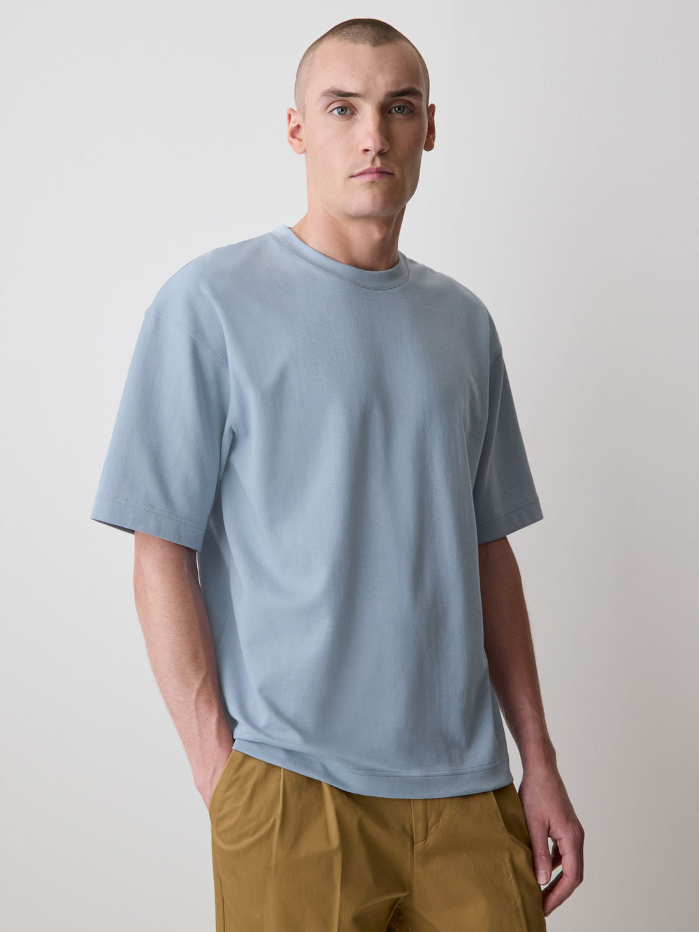 Oversized Short-Sleeve Crew-Neck Tee rw&co Great Value Deal